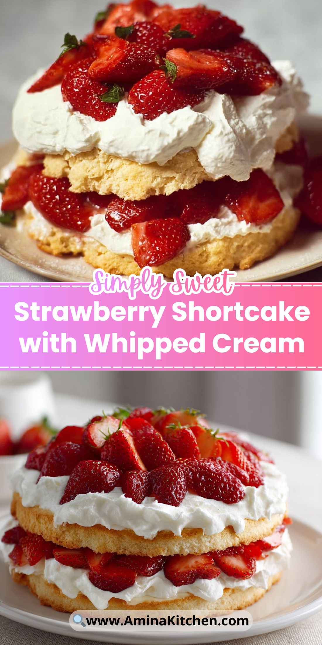 Strawberry Shortcake with Whipped Cream
