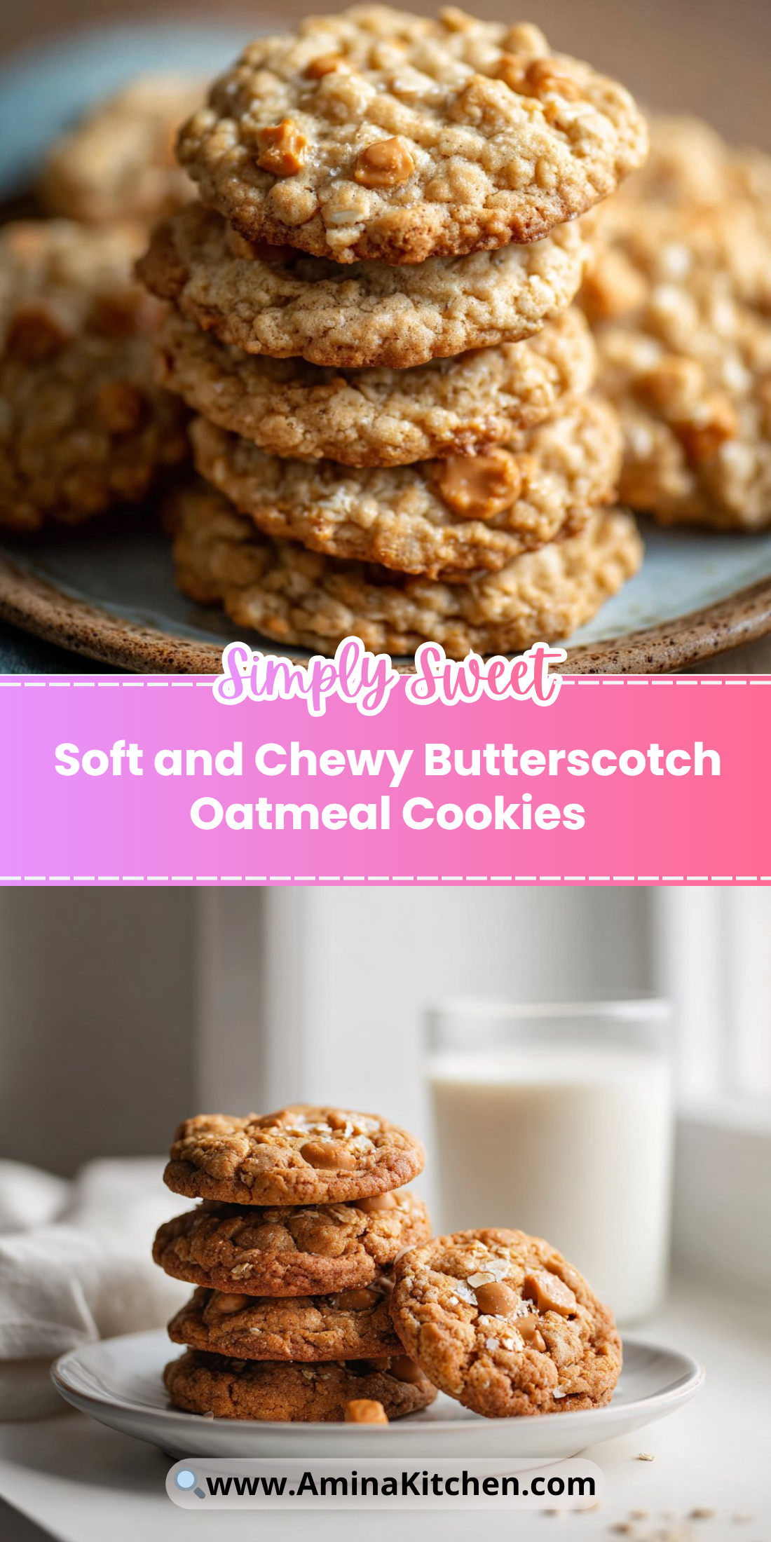 Soft and Chewy Butterscotch Oatmeal Cookies