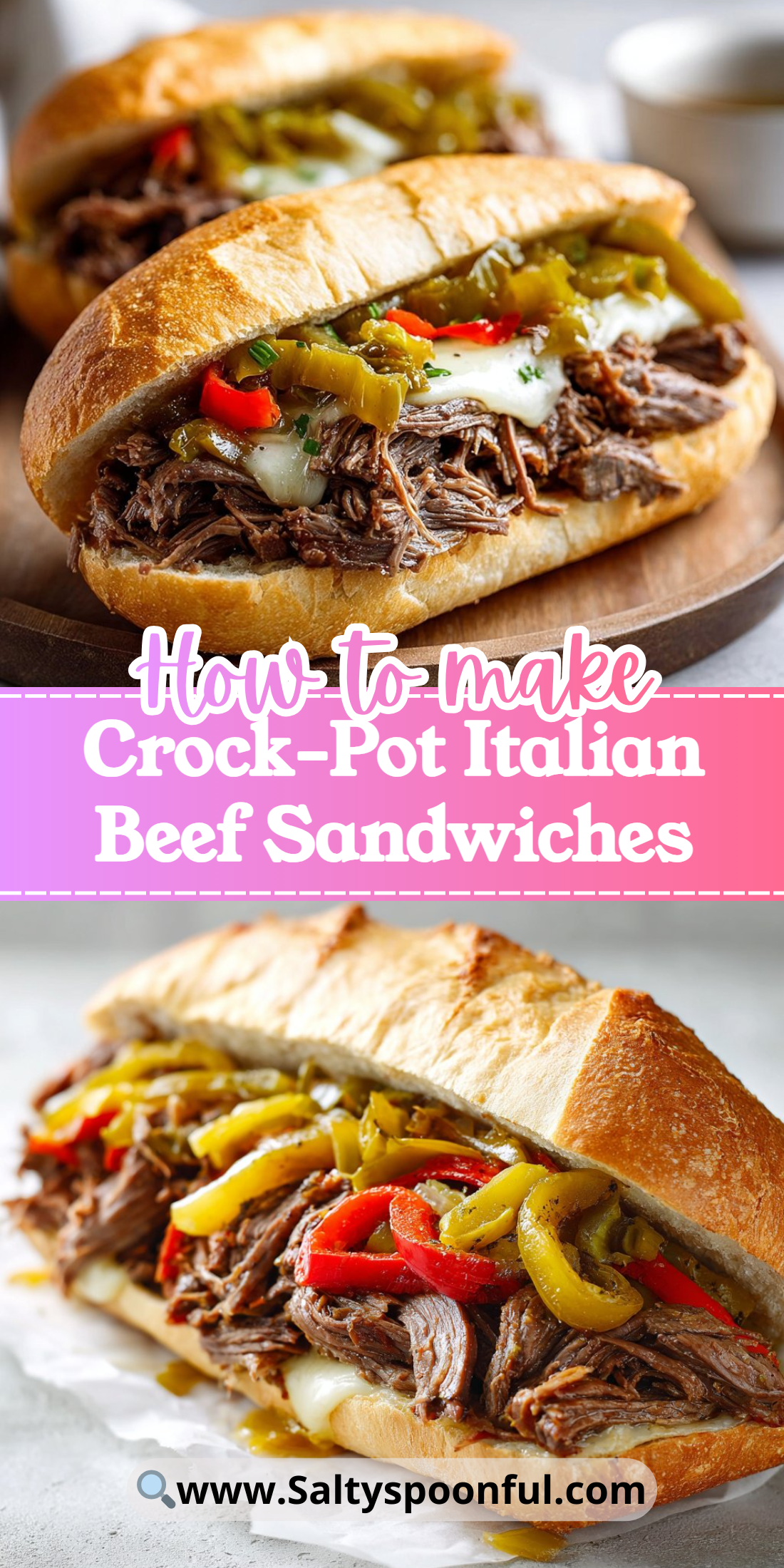 Crock-Pot Italian Beef Sandwiches