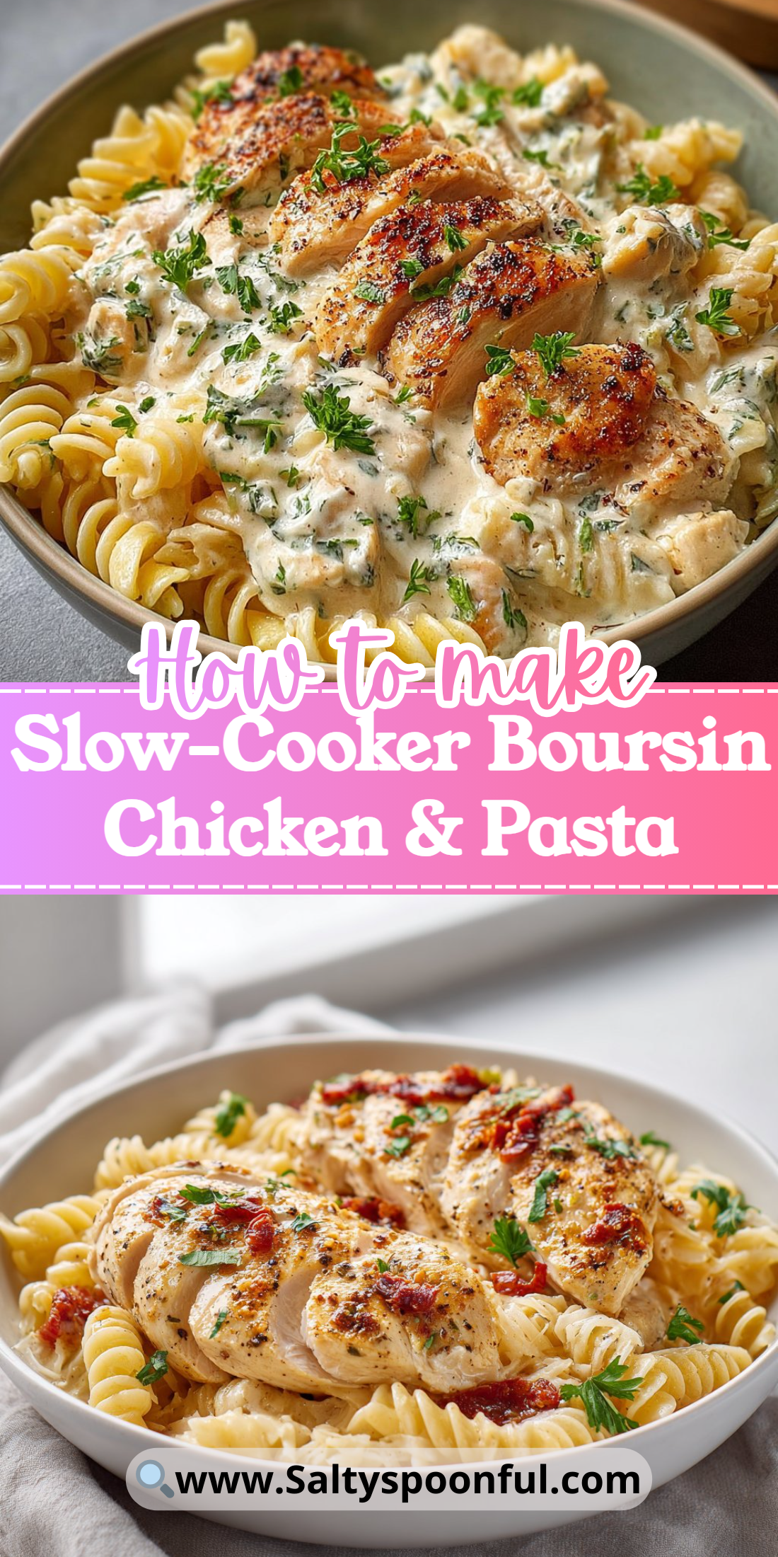 Slow-Cooker Boursin Chicken & Pasta