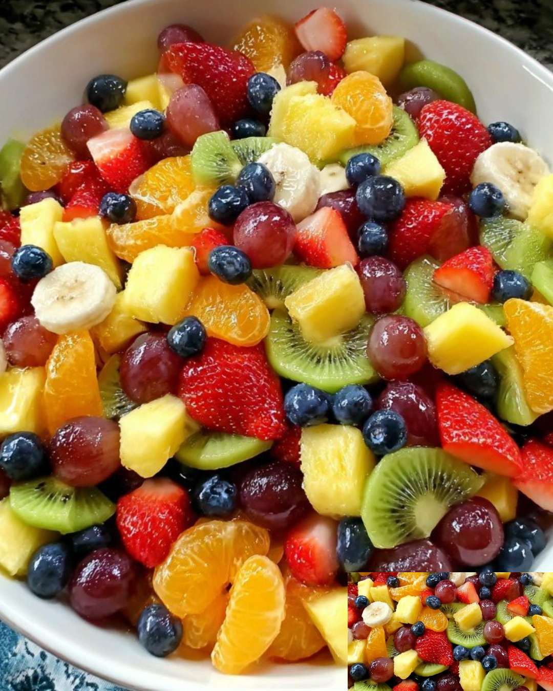 Fruit Salad with Honey Lime Dressing