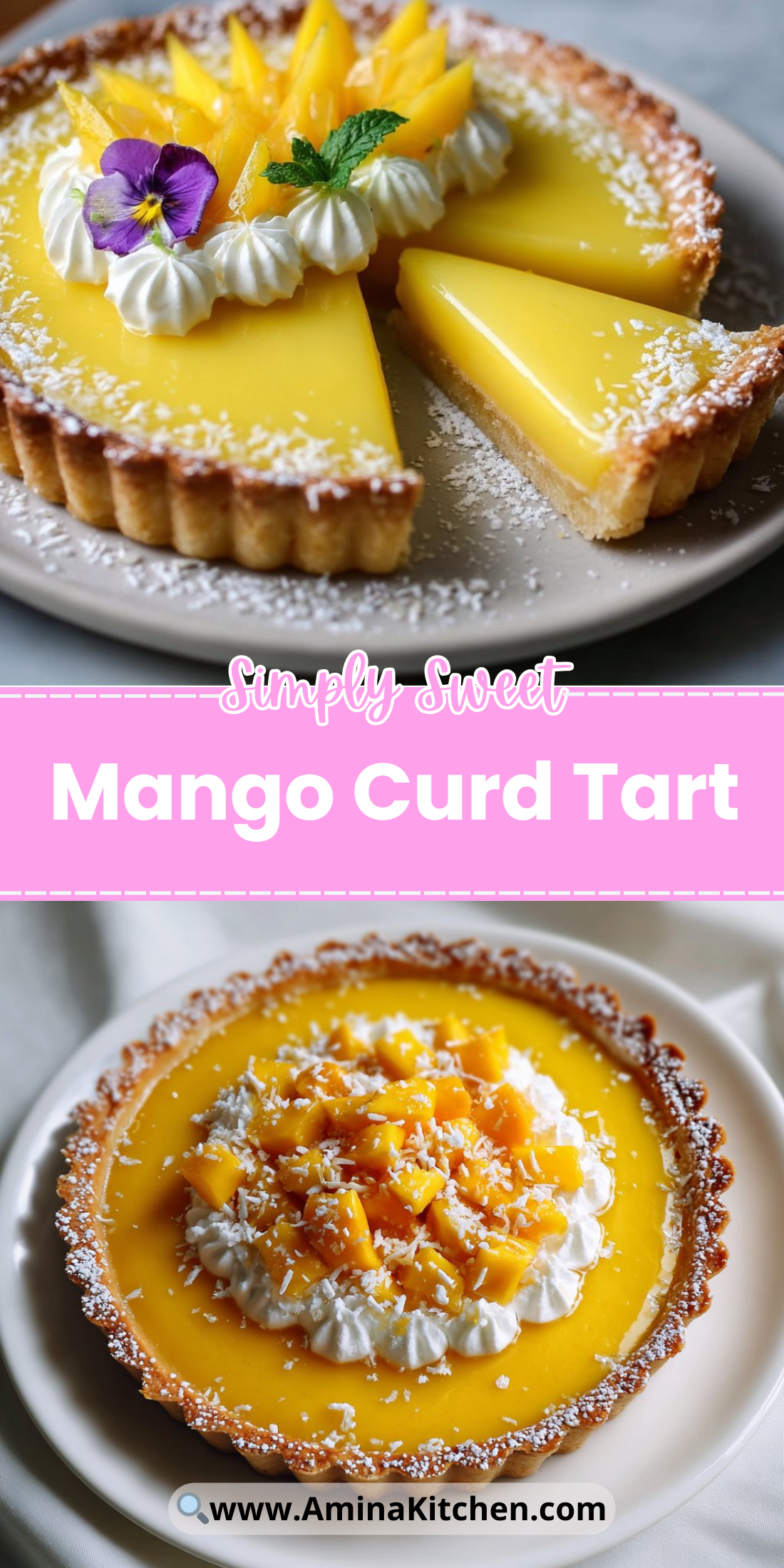 Mango Curd Tart