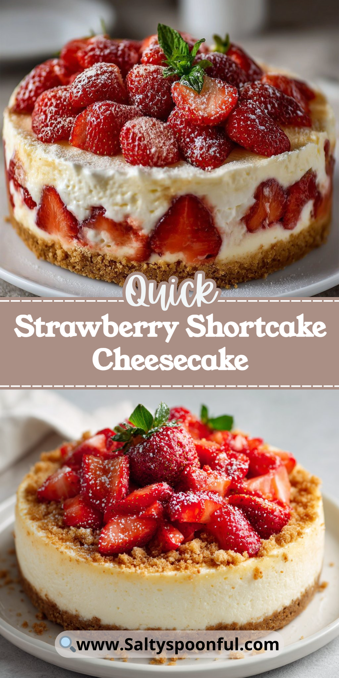 Strawberry Shortcake Cheesecake