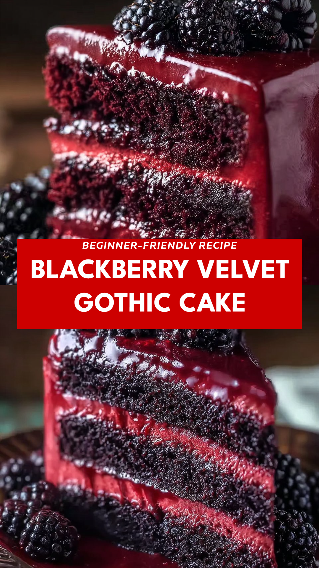 Blackberry Velvet Gothic Cake