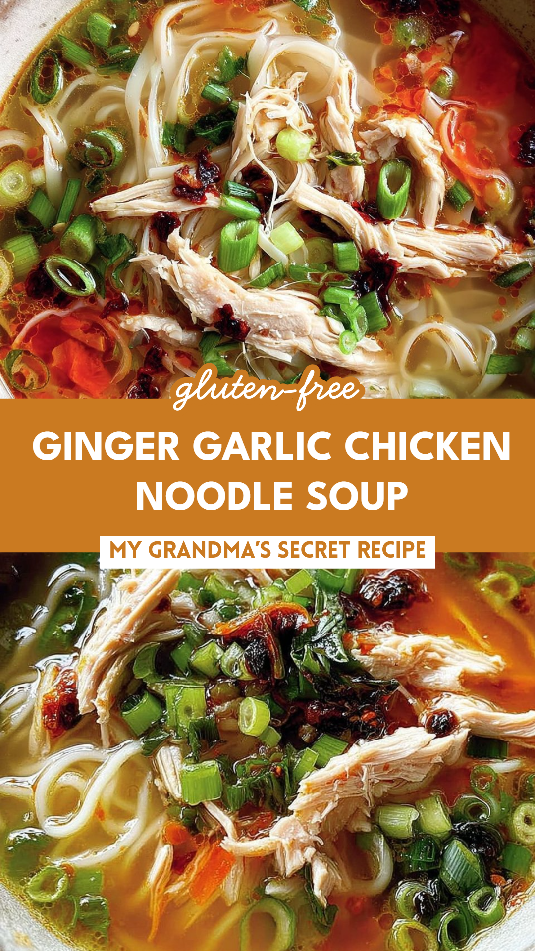 Ginger Garlic Chicken Noodle Soup