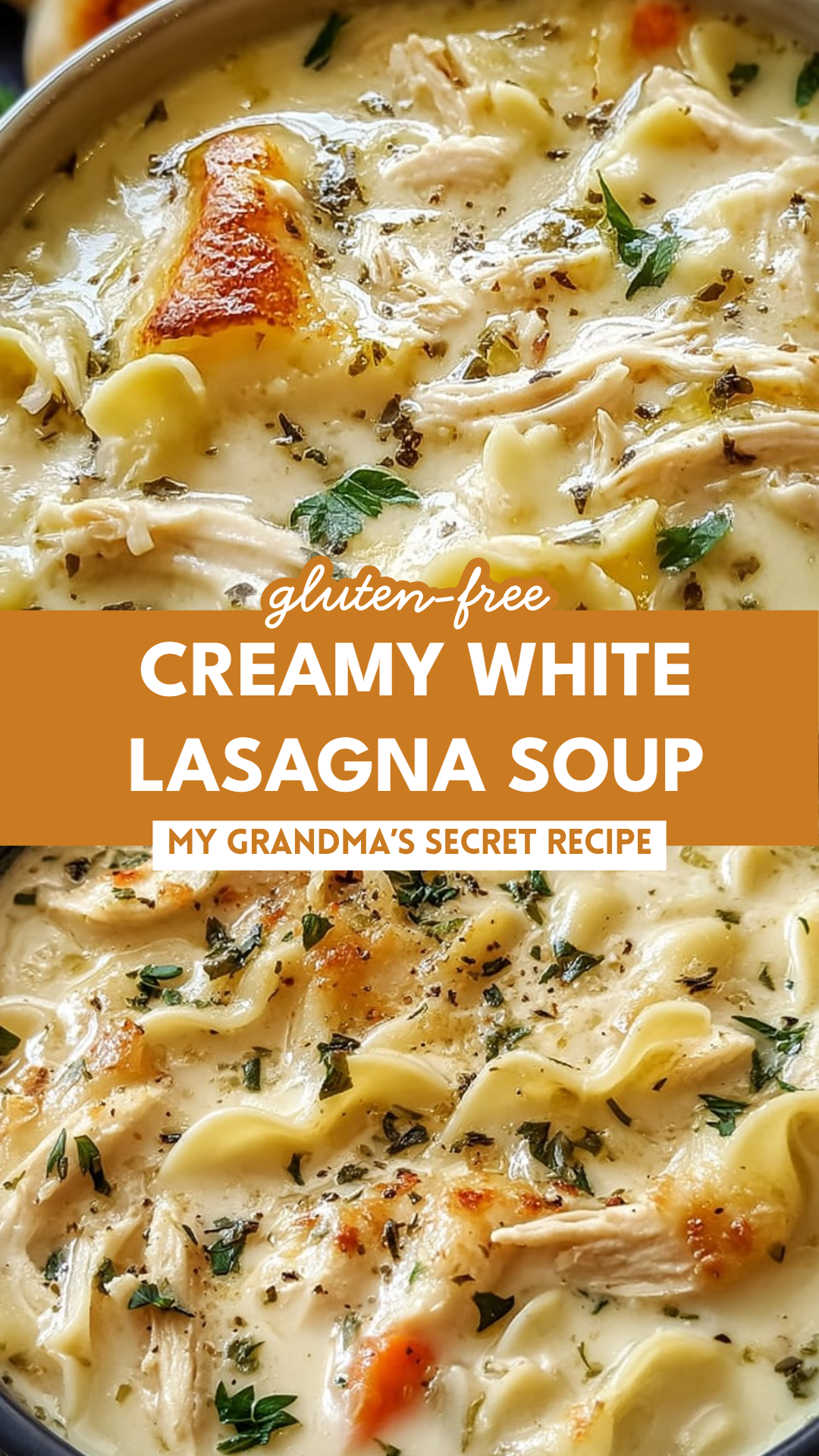 Creamy White Lasagna Soup