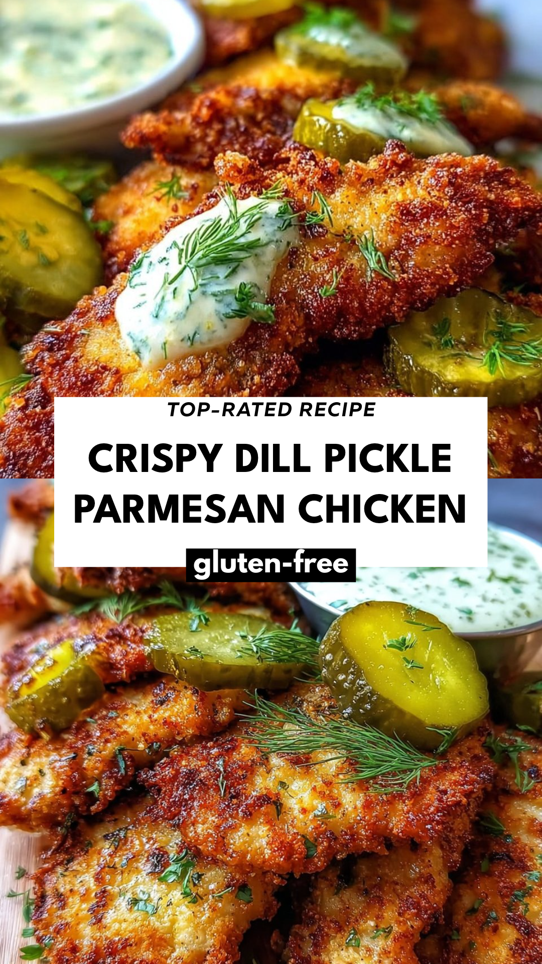 Crispy Dill Pickle Parmesan Chicken