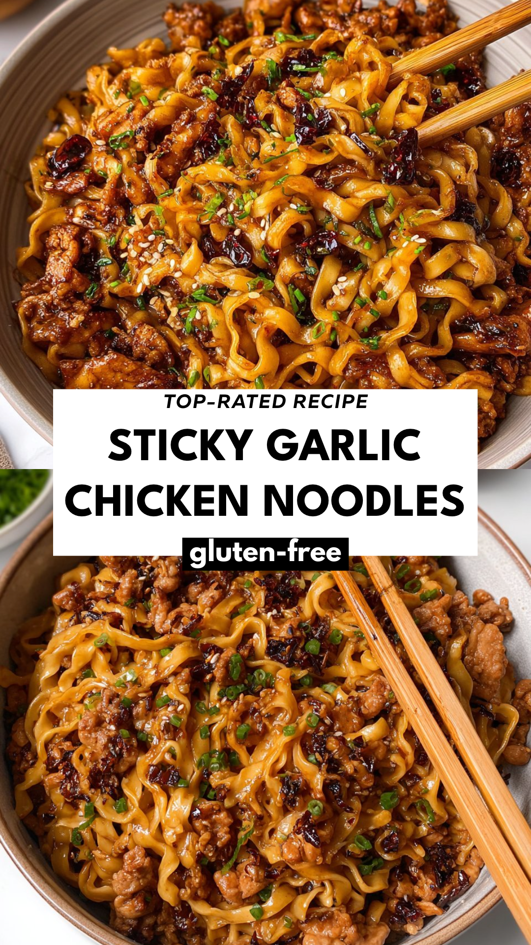 Sticky Garlic Chicken Noodles