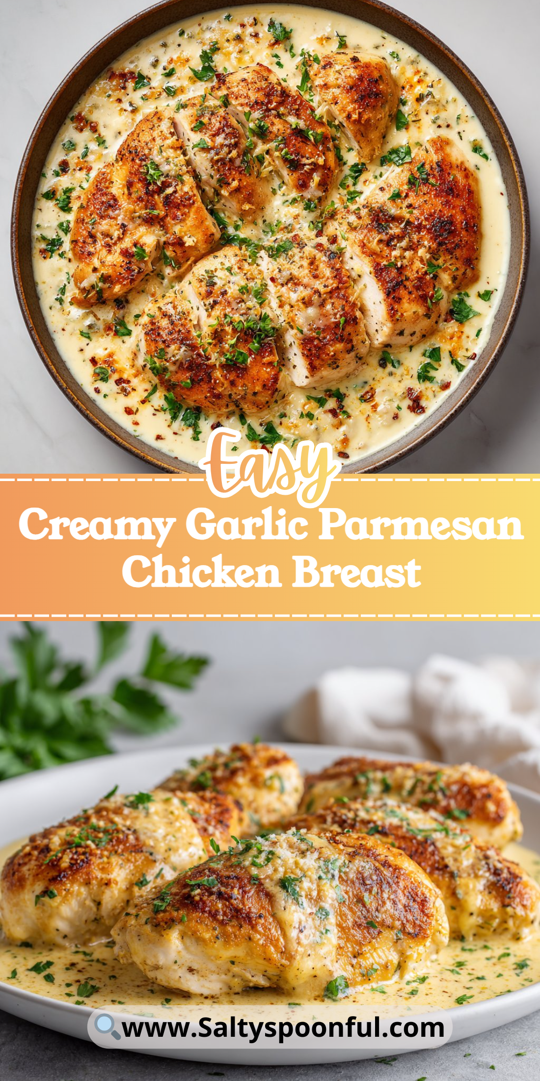 Creamy Garlic Parmesan Chicken Breast