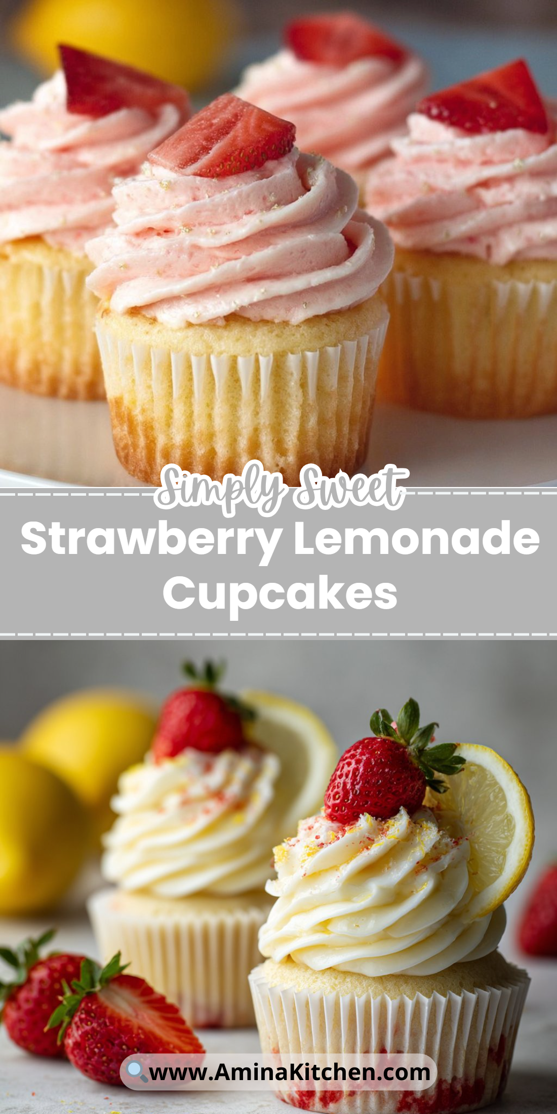Strawberry Lemonade Cupcakes