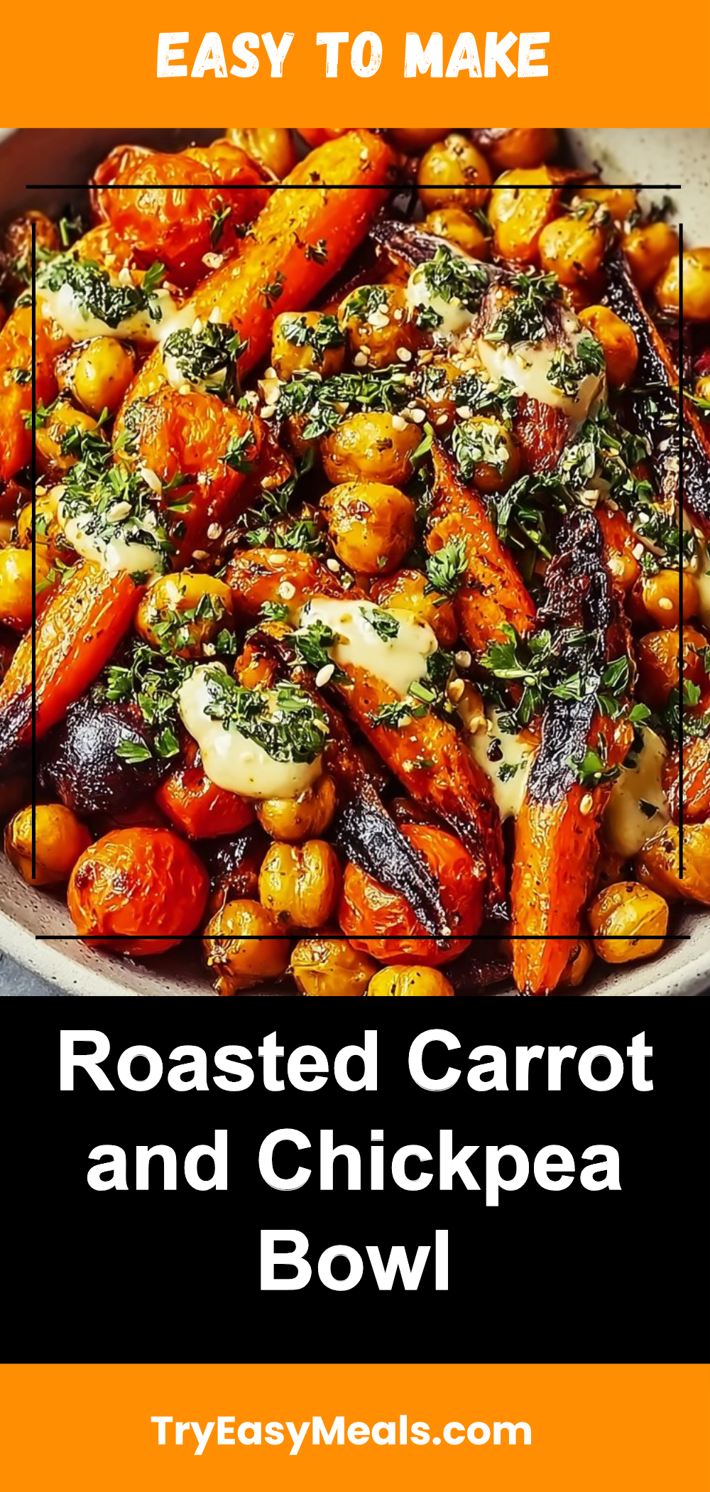Roasted Carrot and Chickpea Bowl