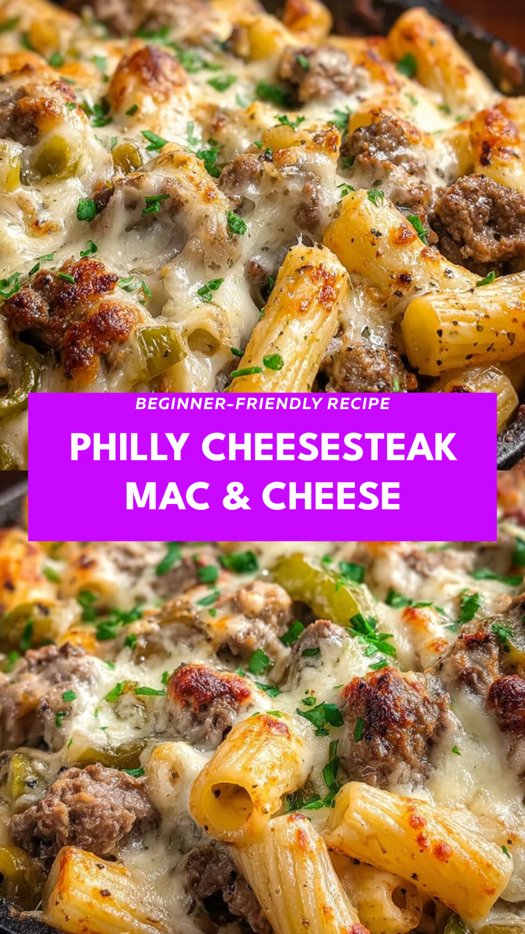 Philly Cheesesteak Mac & Cheese