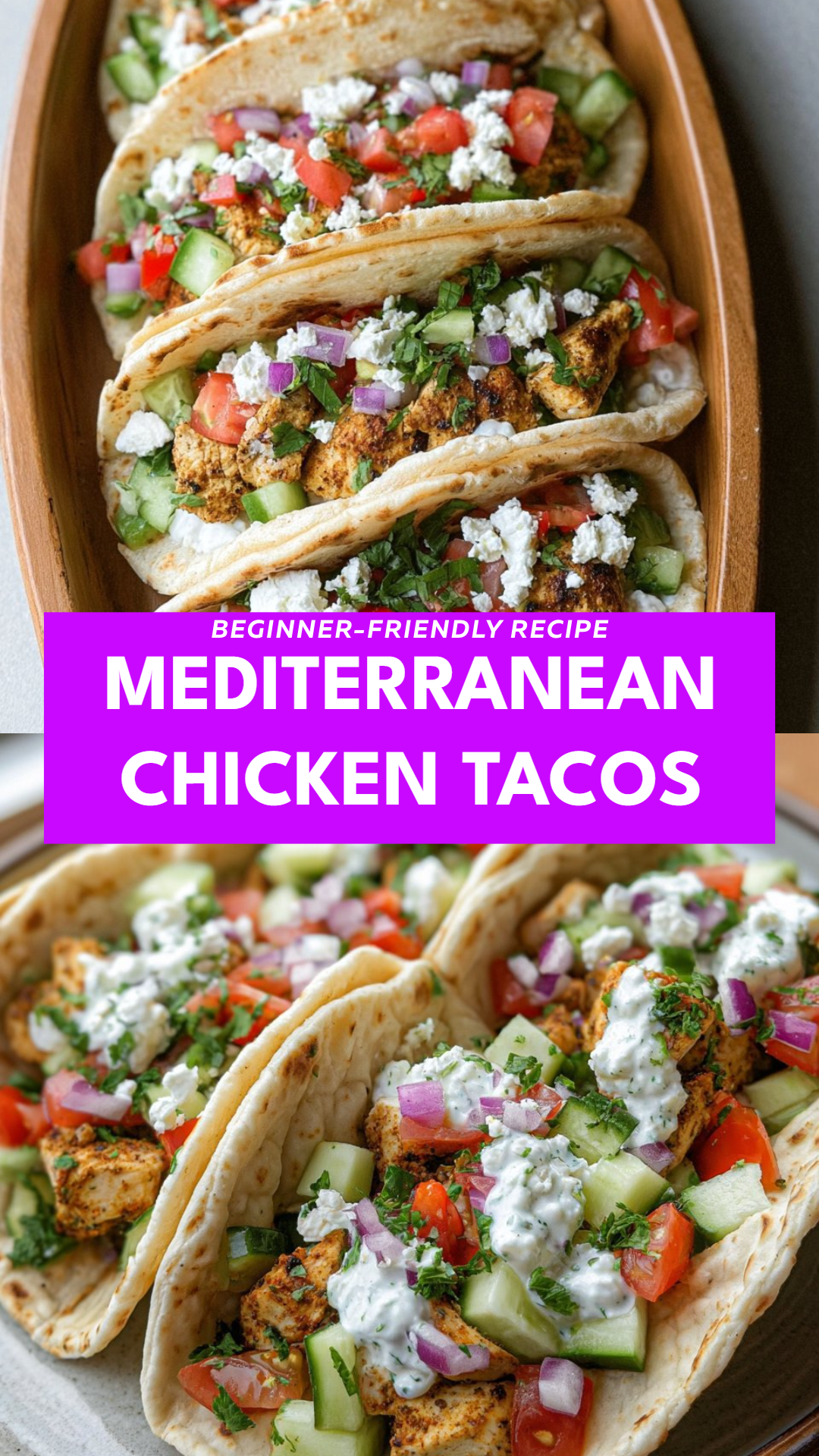 Mediterranean Chicken Tacos