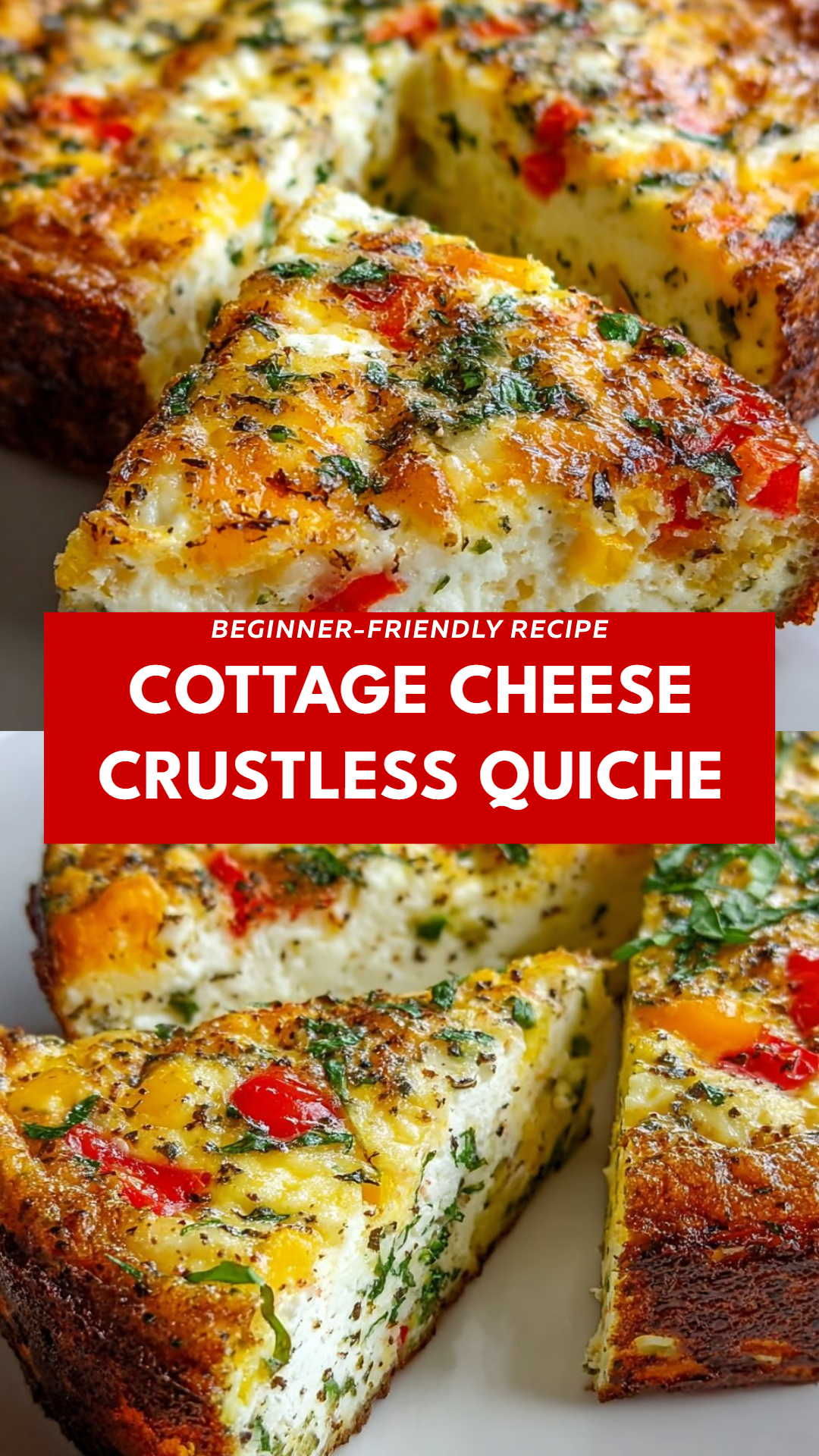 Cottage Cheese Crustless Quiche