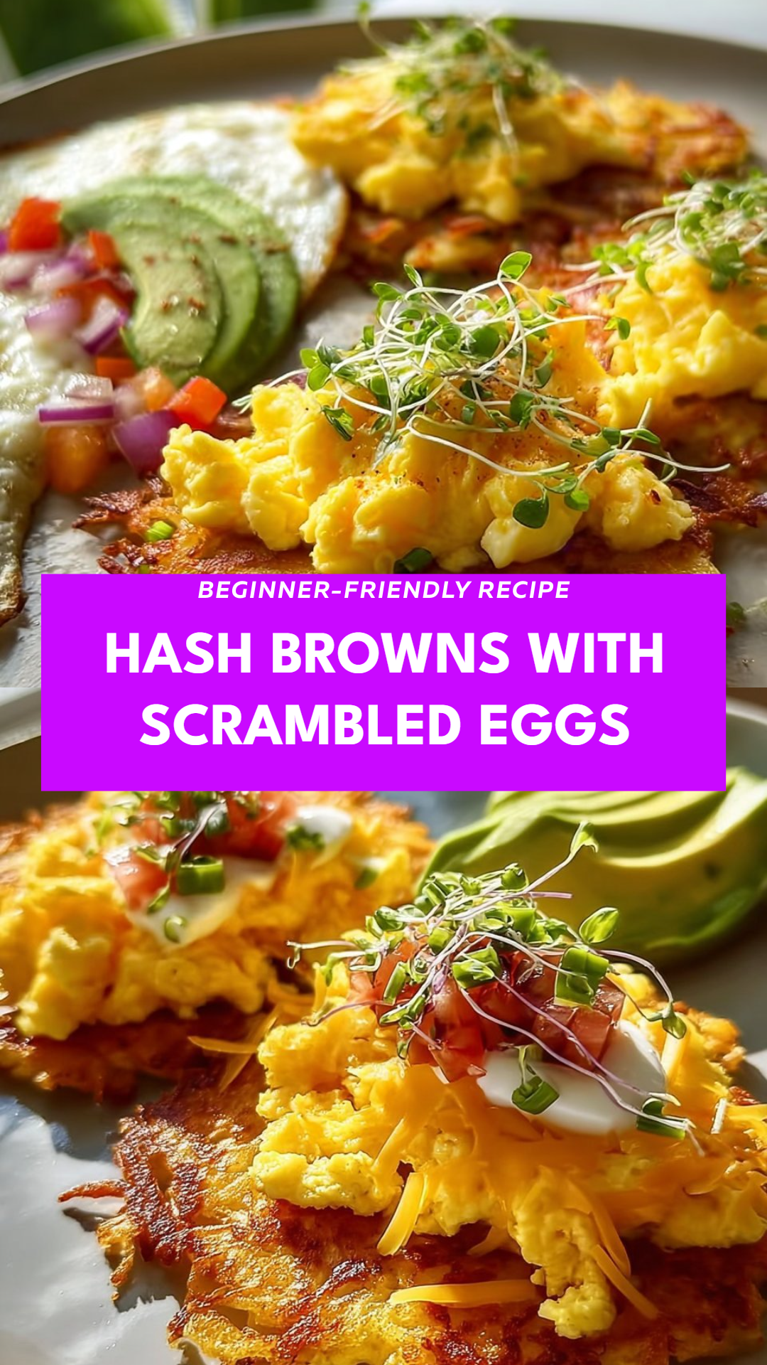 Hash Browns with Scrambled Eggs