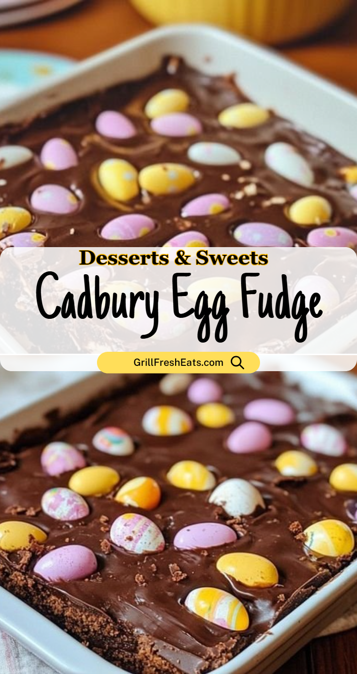 Cadbury Egg Fudge