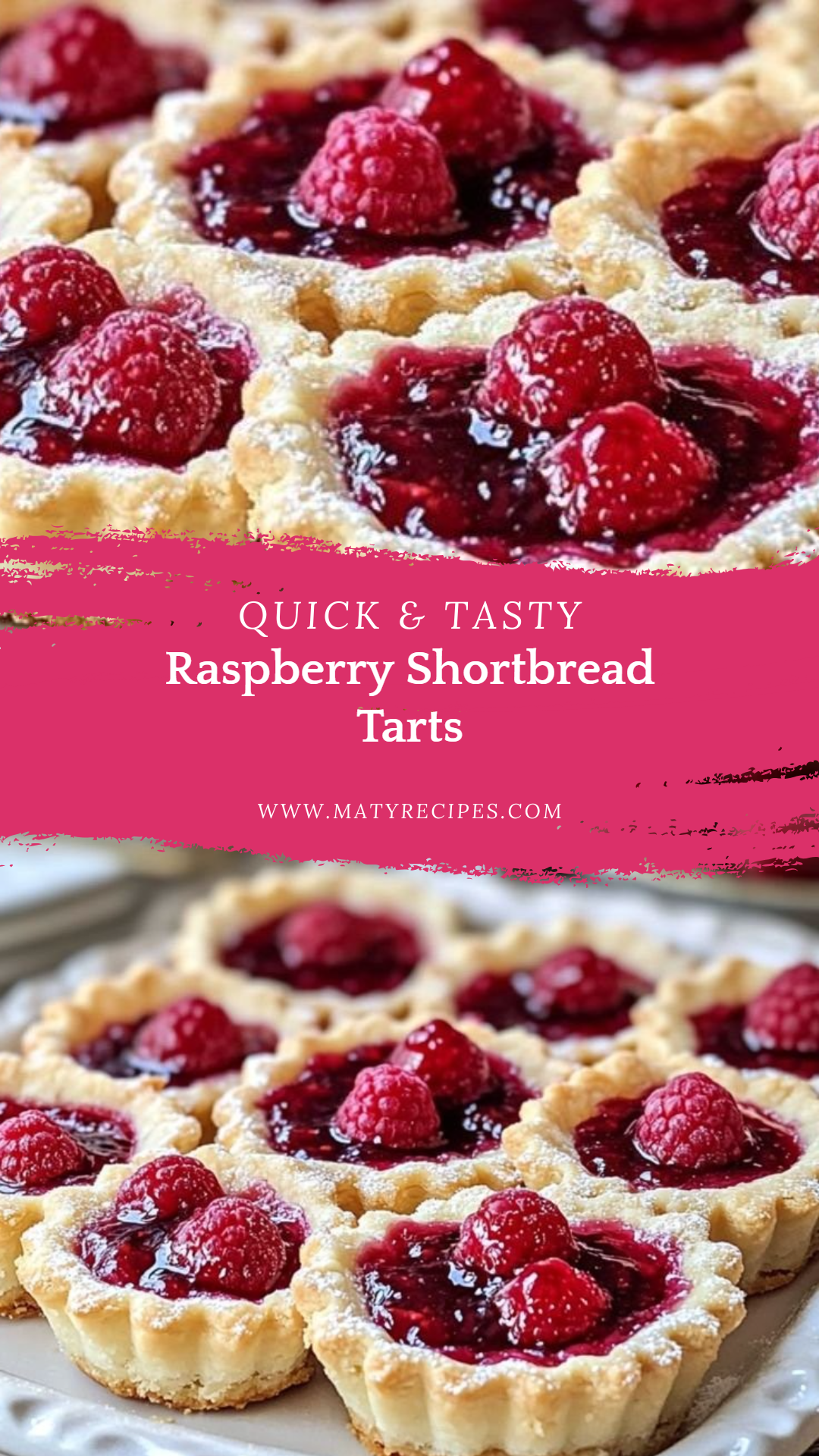 Raspberry Shortbread Tarts