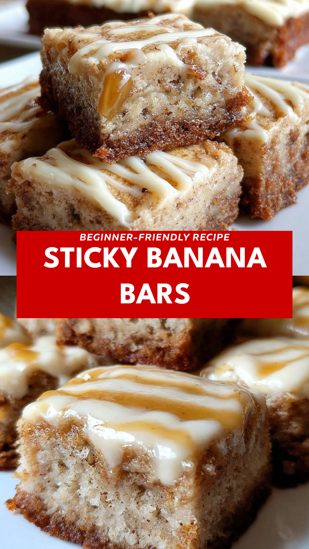 Sticky Banana Bars