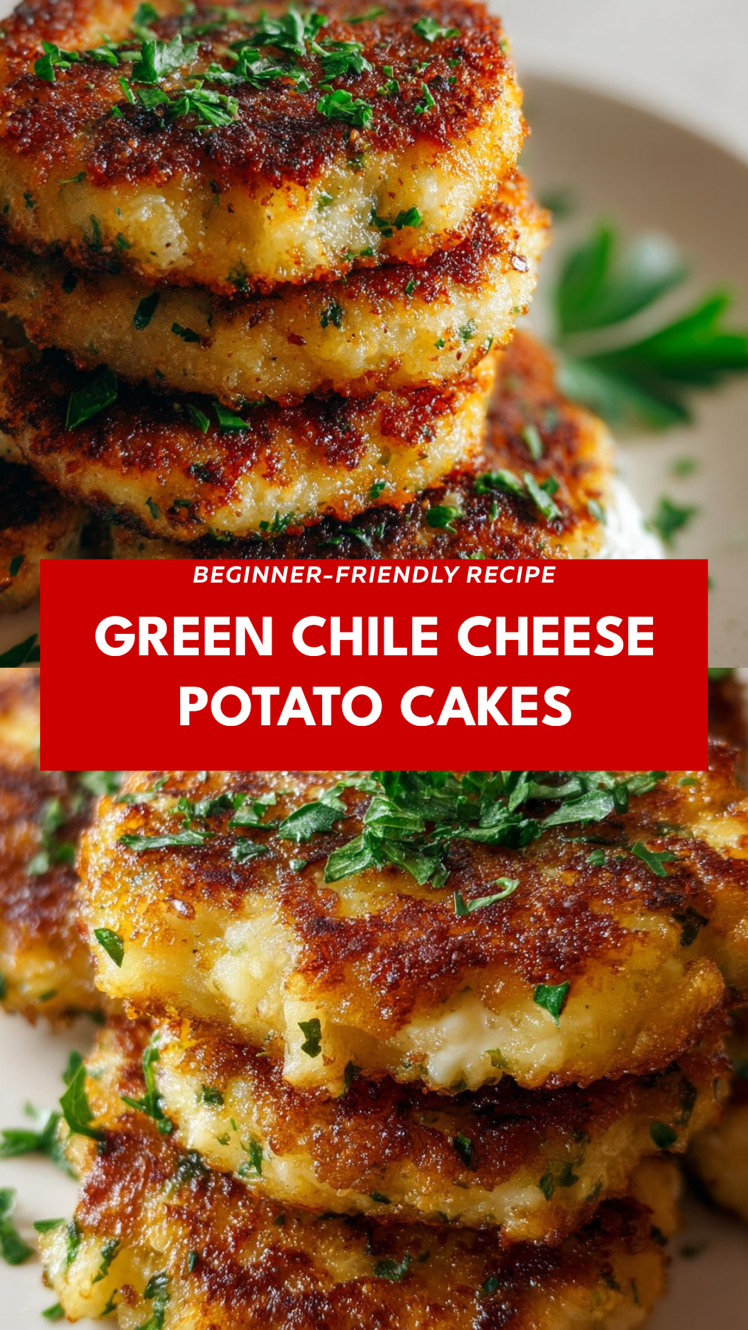 Green Chile Cheese Potato Cakes