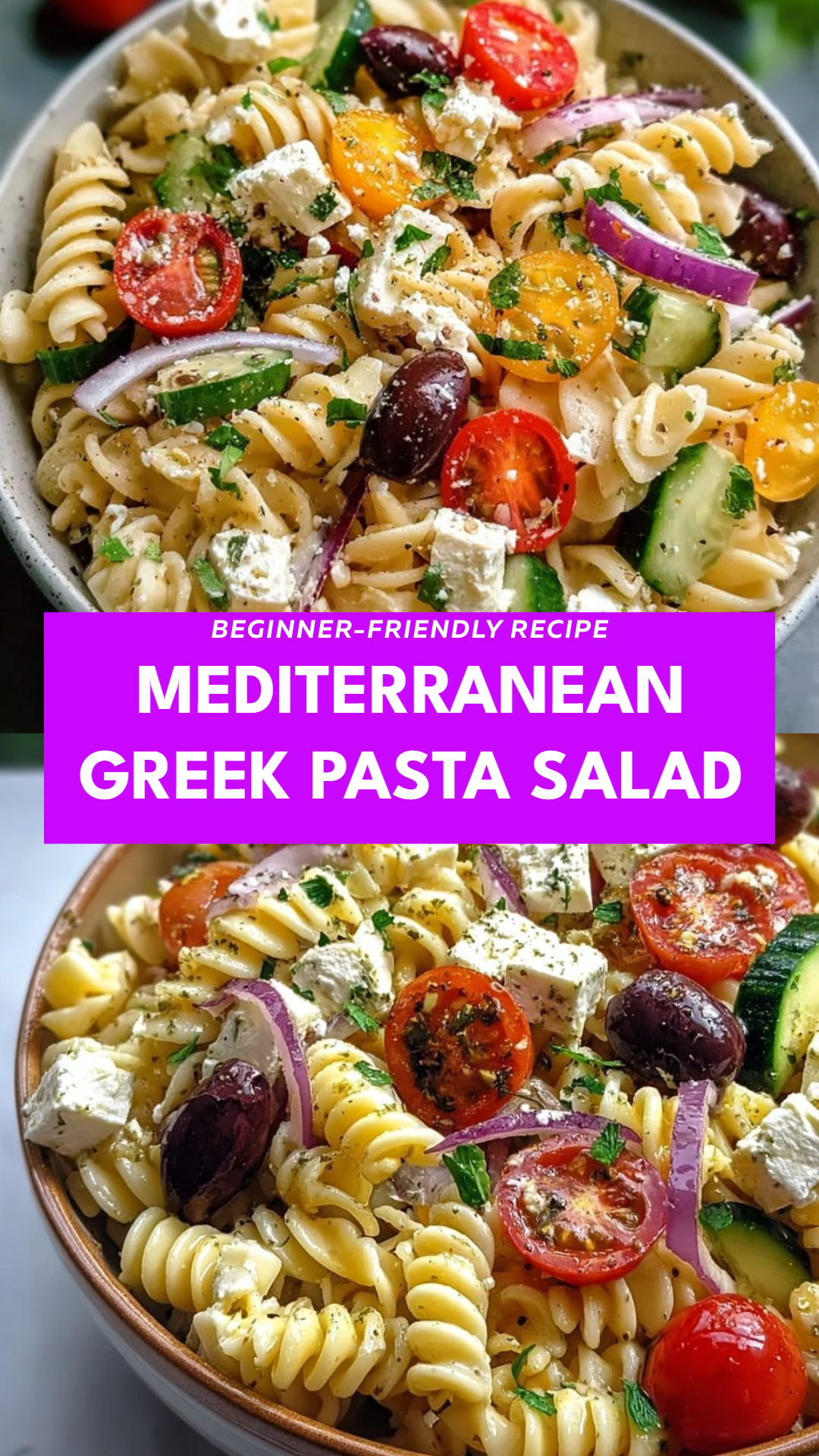 Mediterranean Greek Pasta Salad