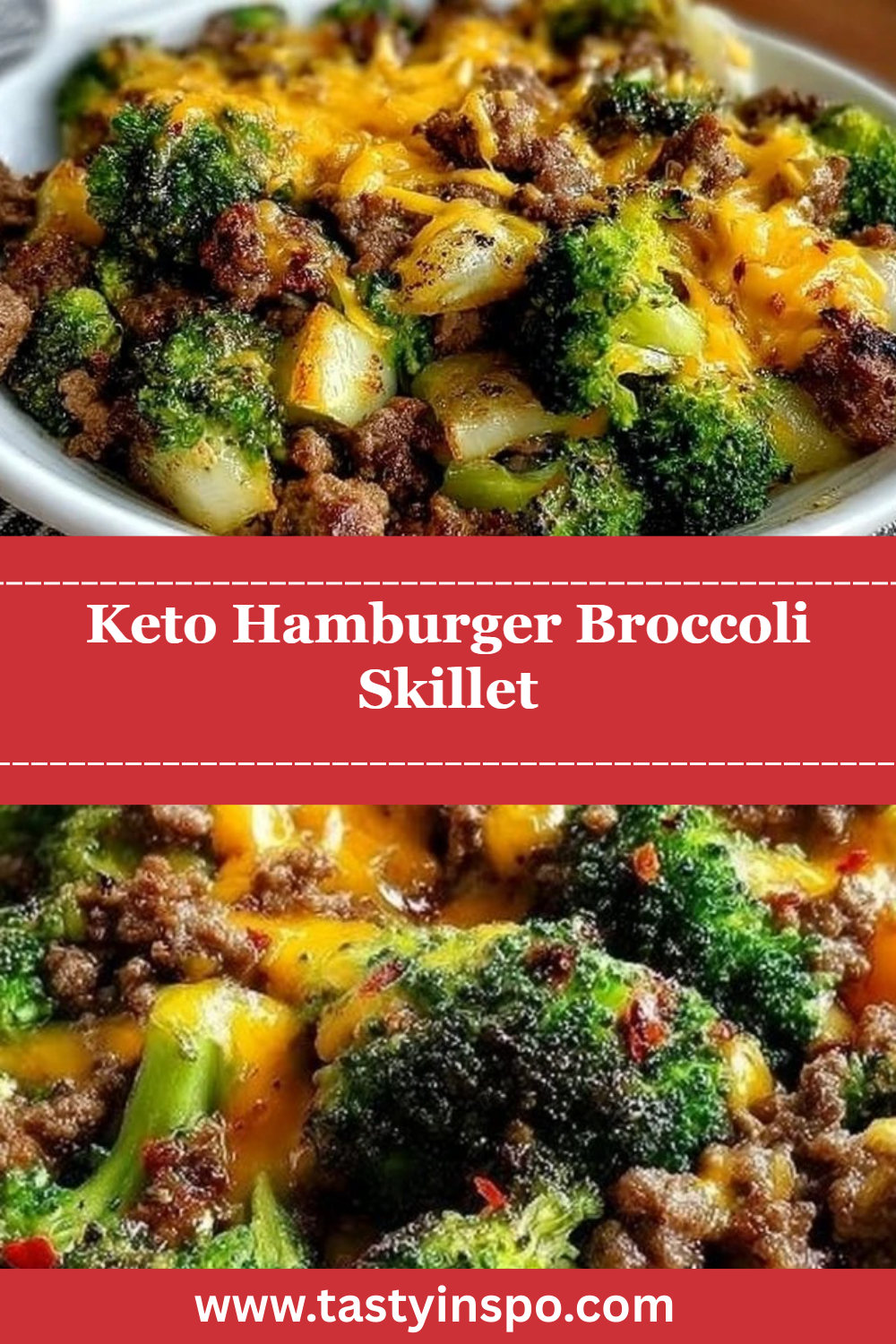 Keto Hamburger Broccoli Skillet