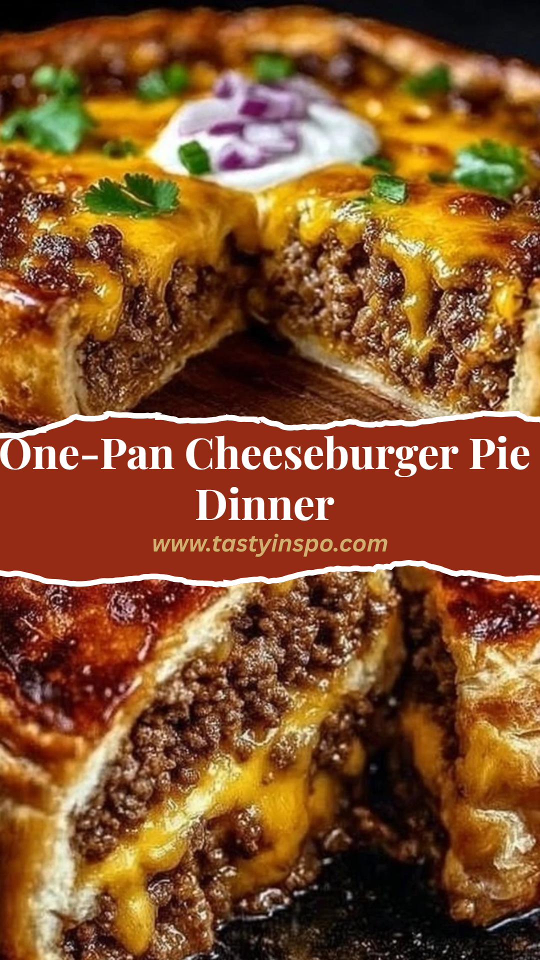One-Pan Cheeseburger Pie Dinner