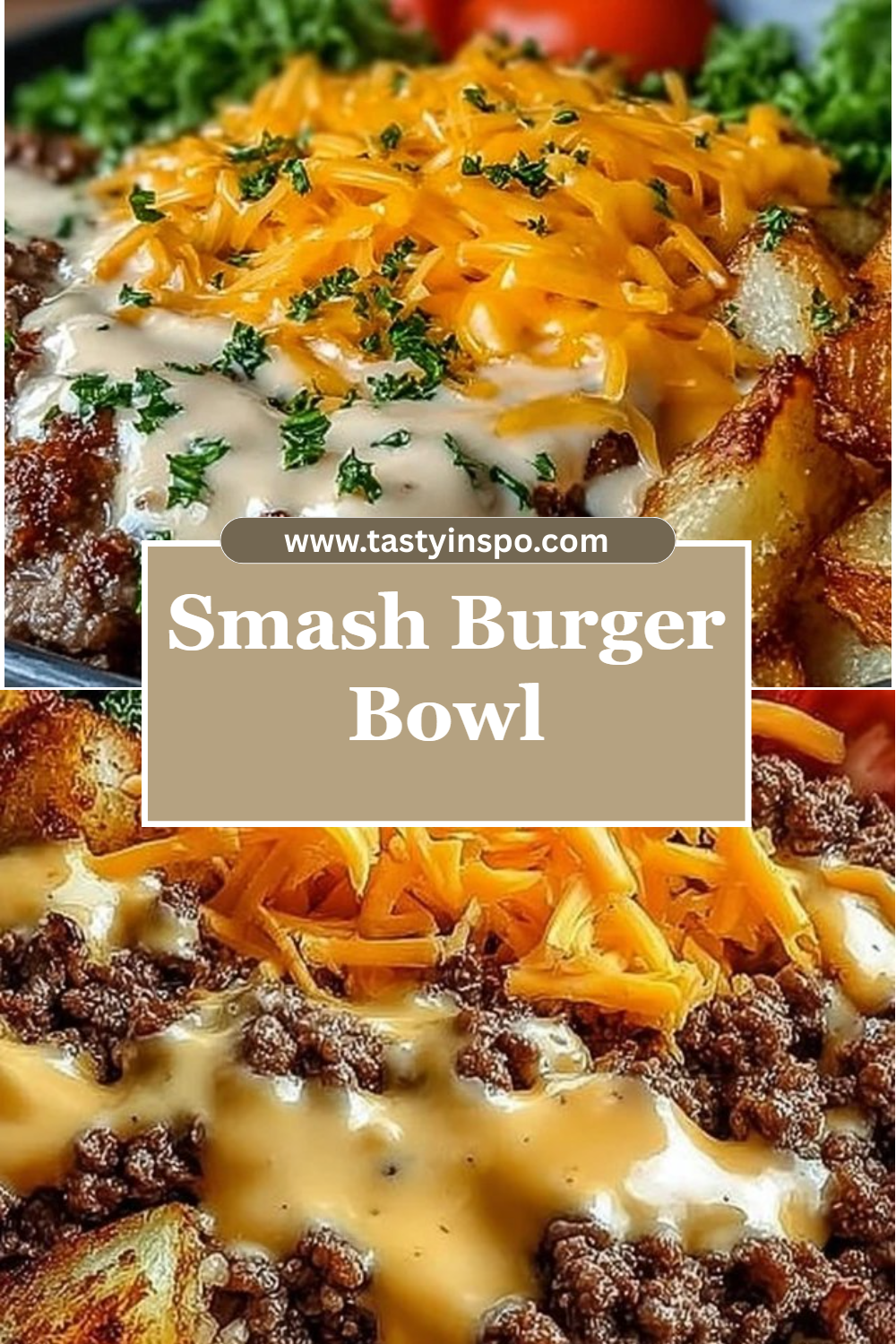Smash Burger Bowl Simple Weeknight Ground Beef Dinner 2 Smash Burger Bowl