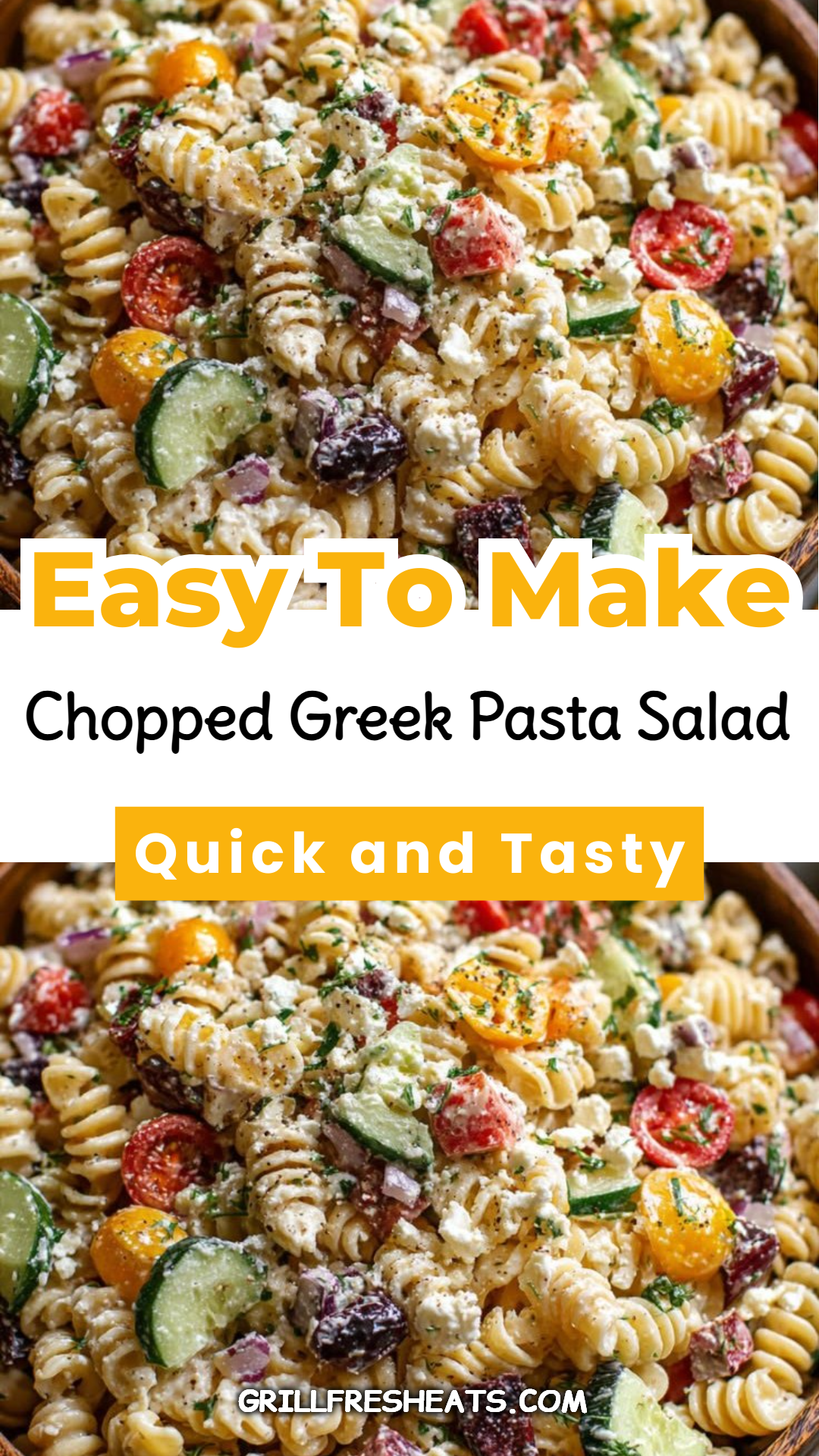Chopped Greek Pasta Salad