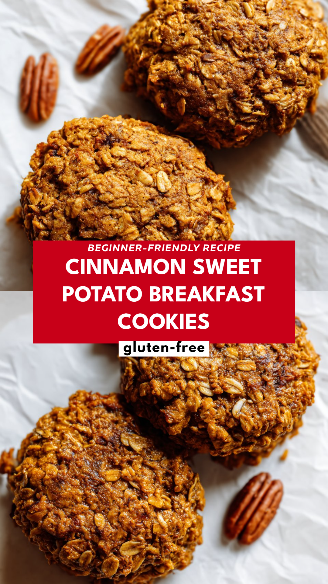 Cinnamon Sweet Potato Breakfast Cookies