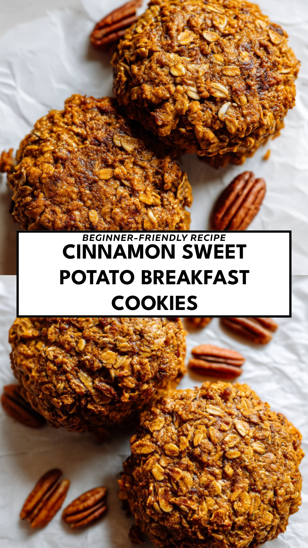 Cinnamon Sweet Potato Breakfast Cookies