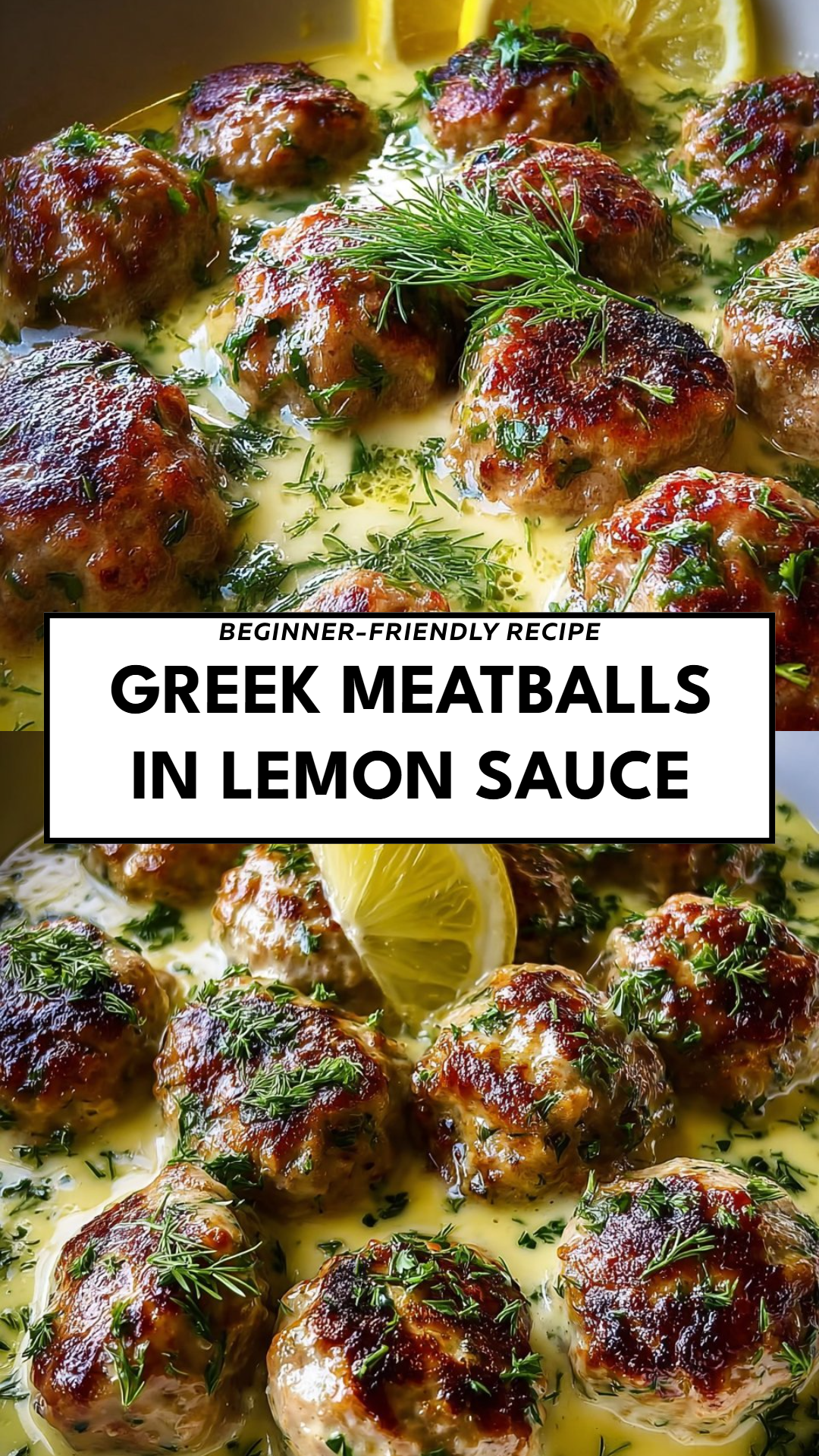 Greek Meatballs in Lemon Sauce