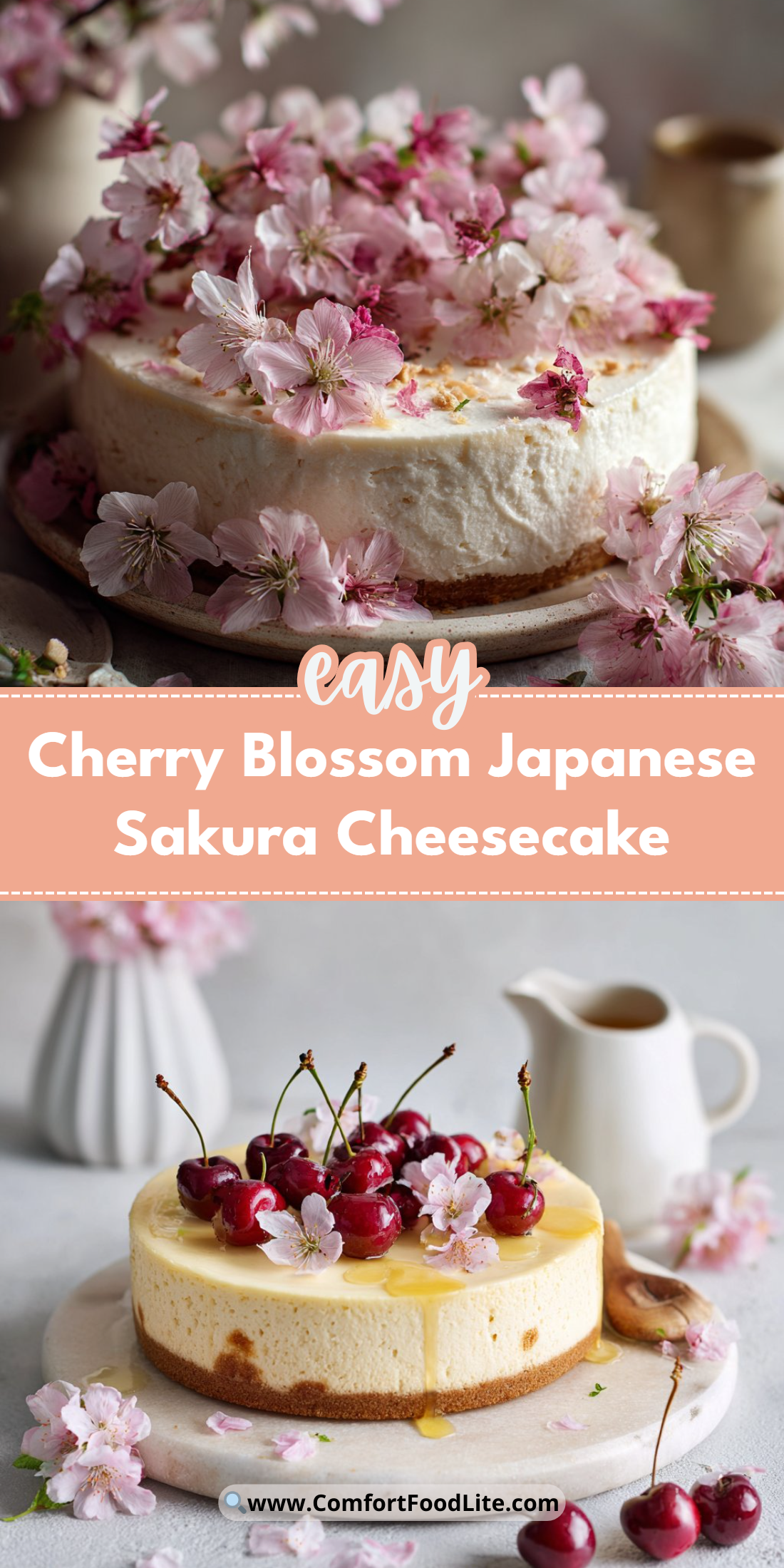 Cherry Blossom Japanese Sakura Cheesecake