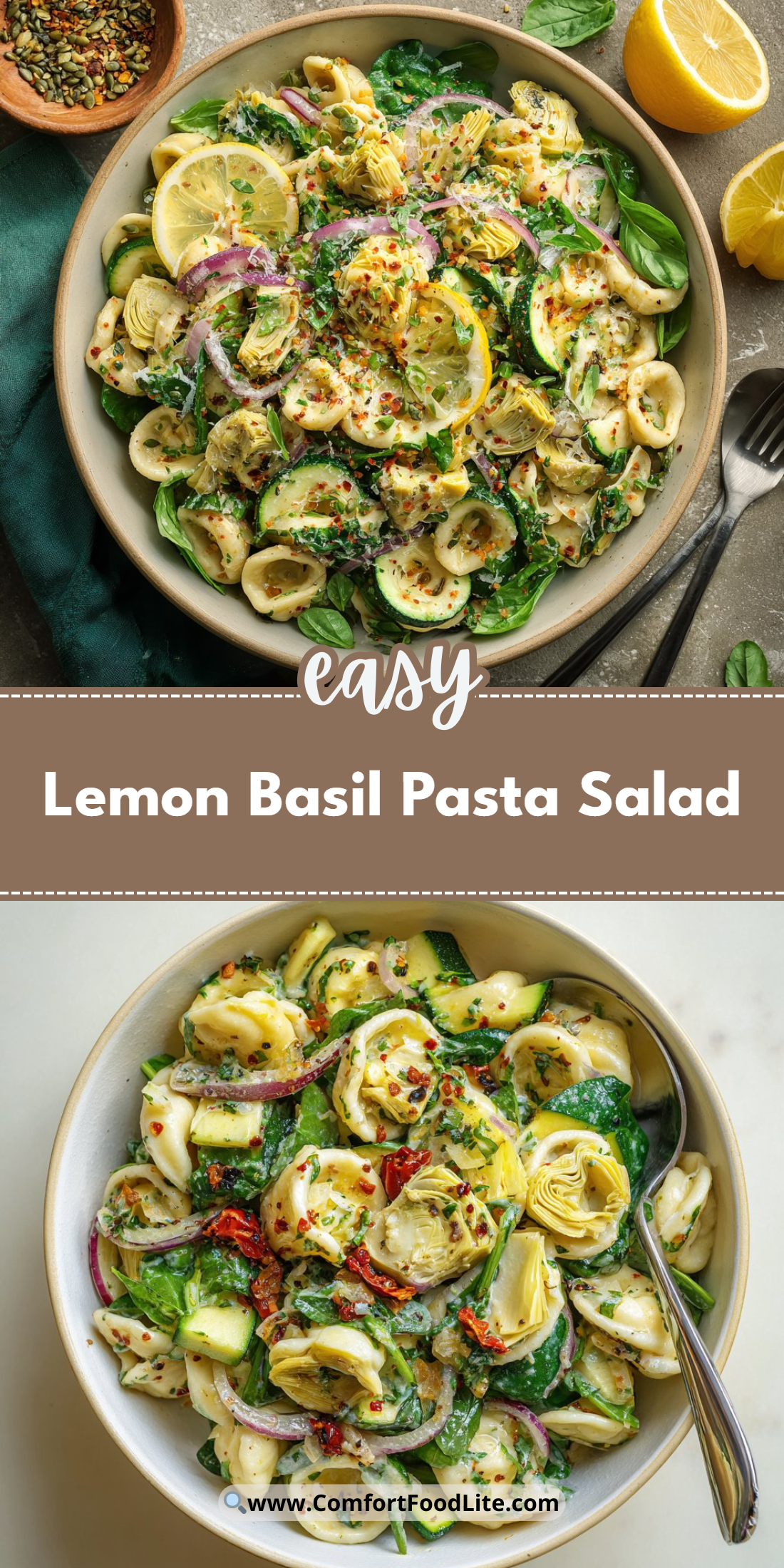 Lemon Basil Pasta Salad