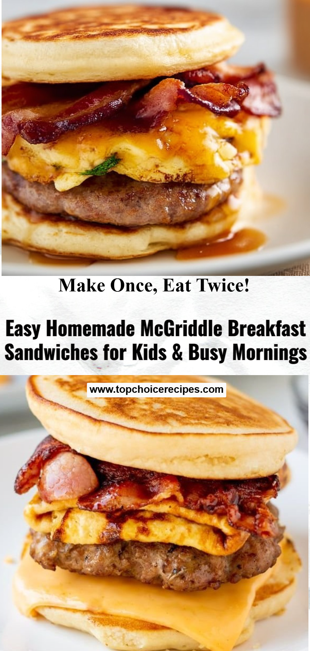 Easy Homemade McGriddle Breakfast Sandwiches