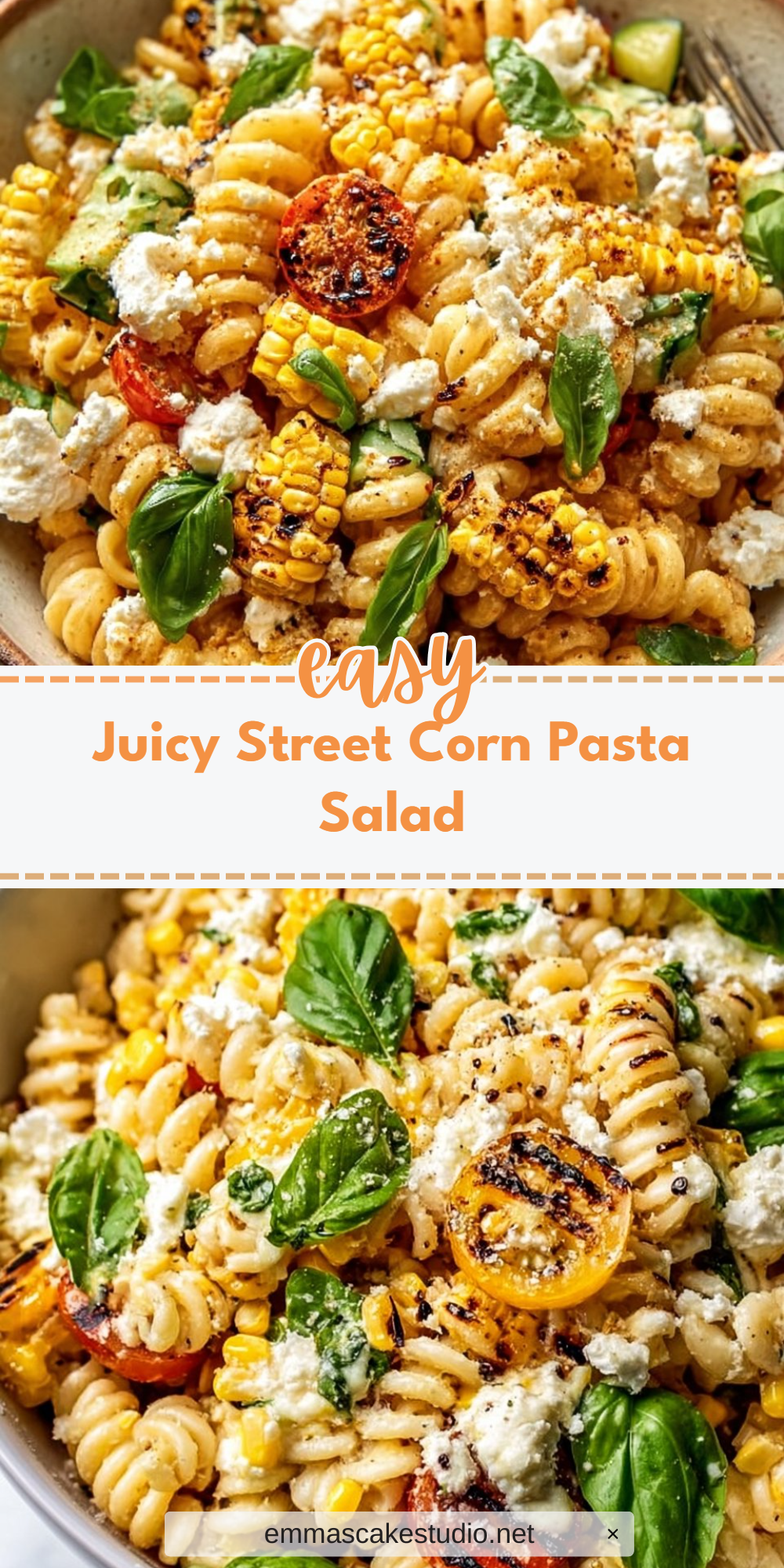 Juicy Street Corn Pasta Salad