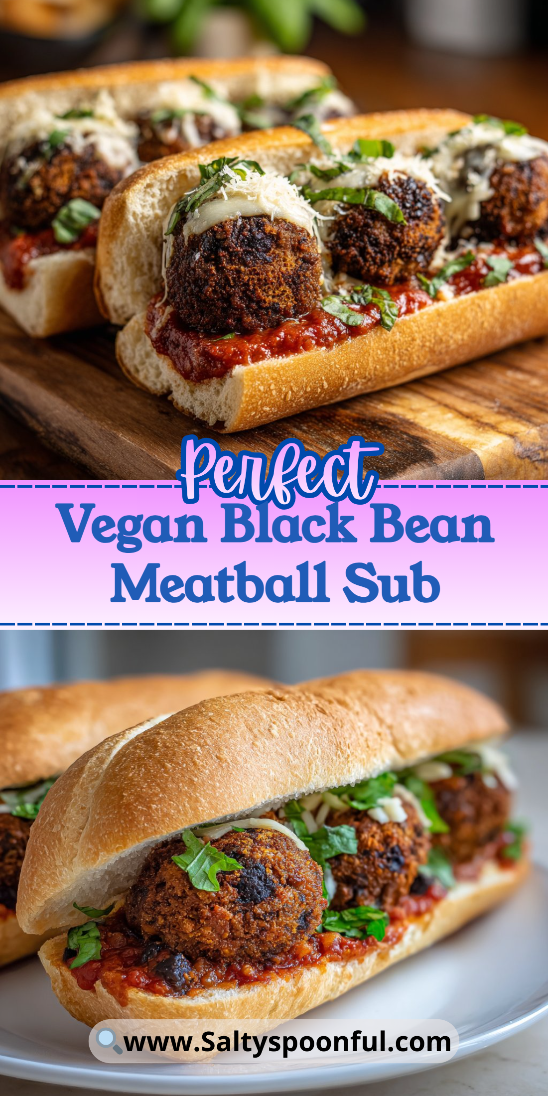 Vegan Black Bean Meatball Sub