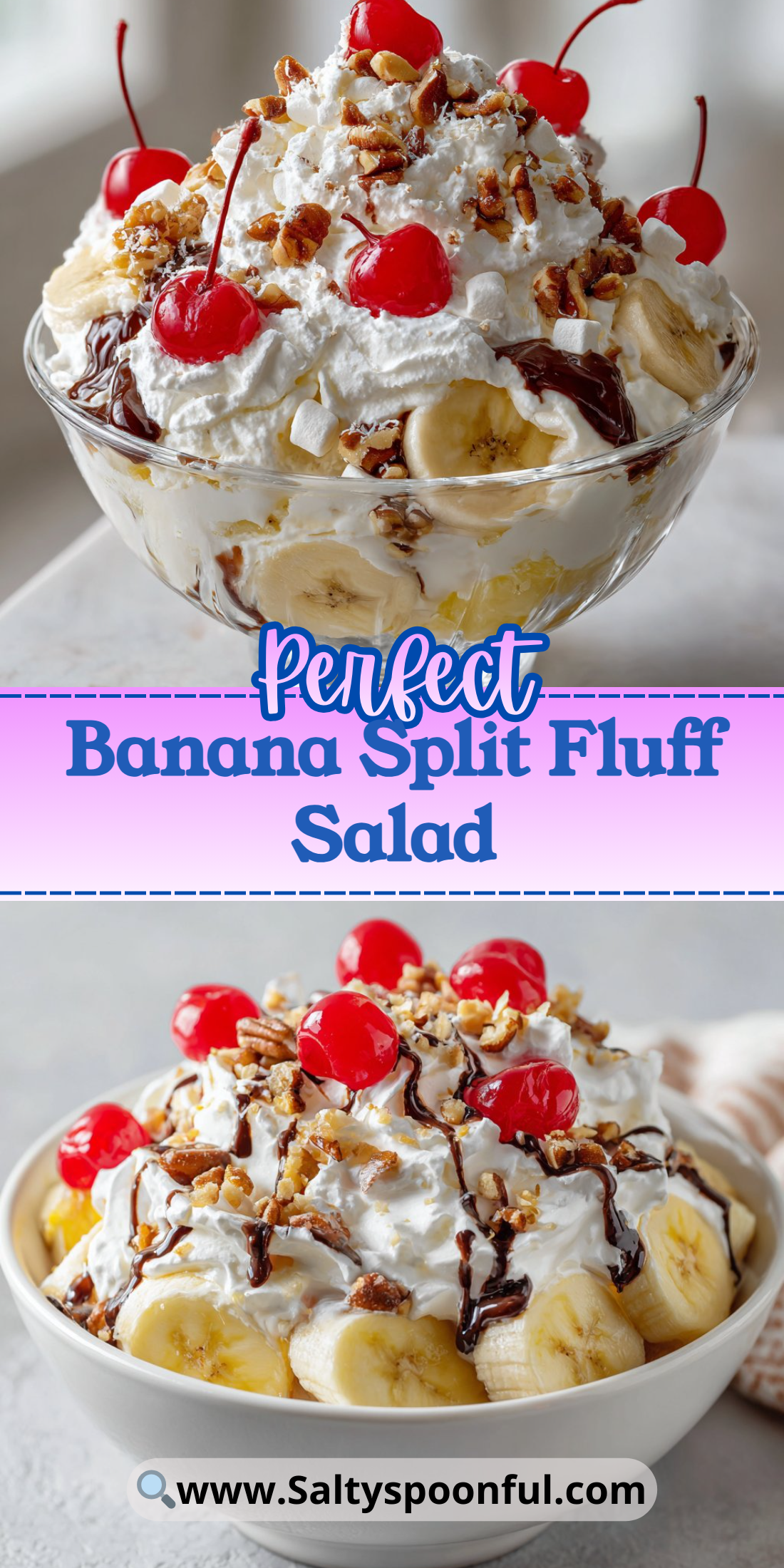 Banana Split Fluff Salad