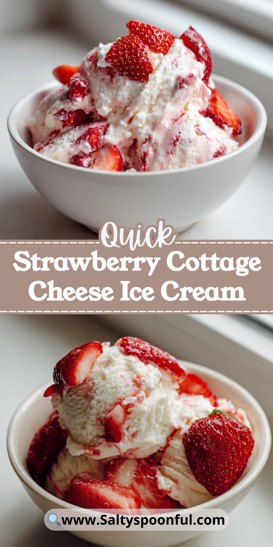 Strawberry Cottage Cheese Ice Cream