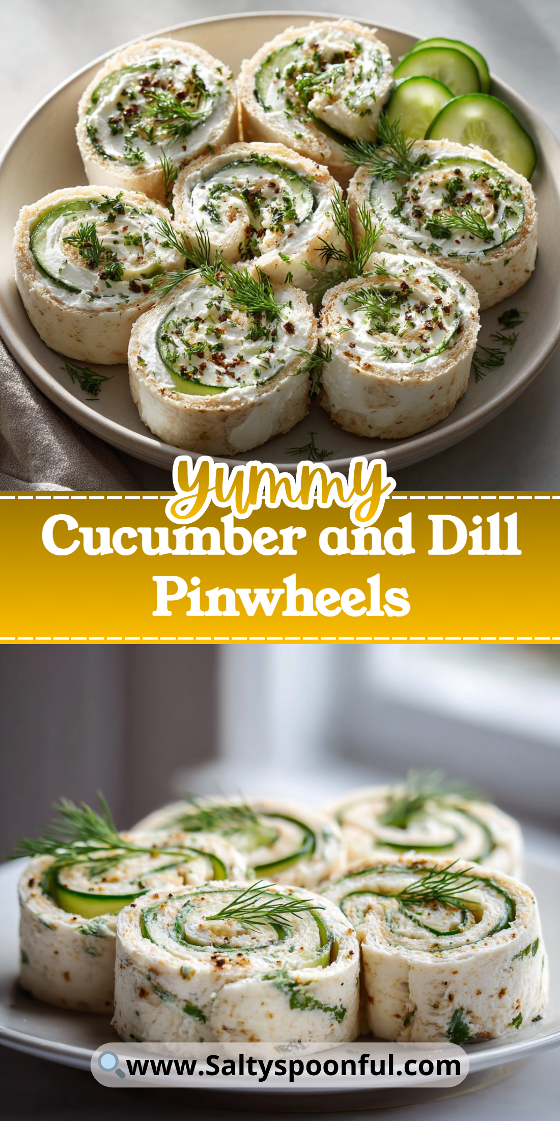 Cucumber and Dill Pinwheels