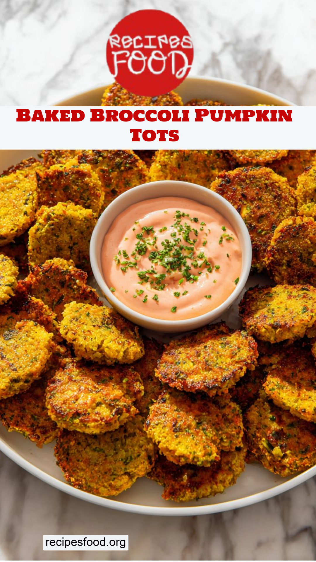 Baked Broccoli Pumpkin Tots