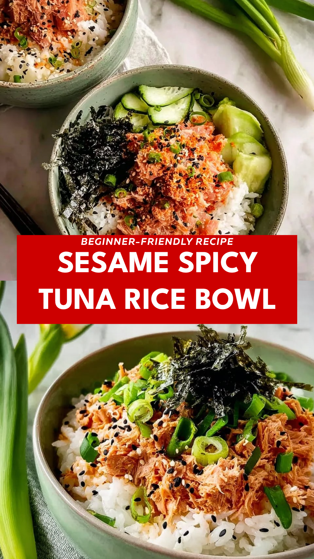 Sesame Spicy Tuna Rice Bowl