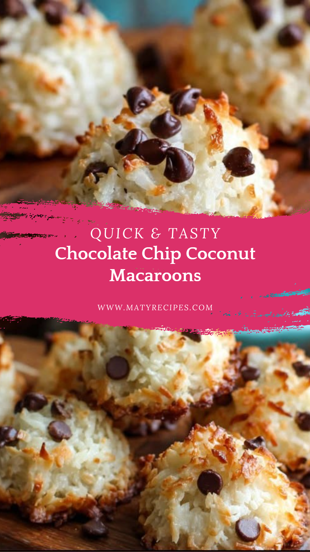 Chocolate Chip Coconut Macaroons