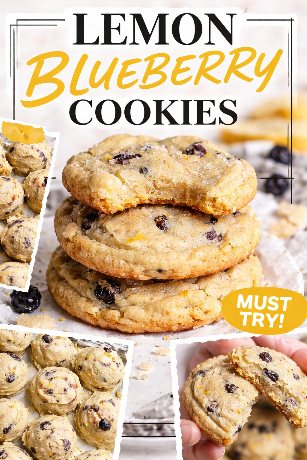 Lemon Blueberry Cookies