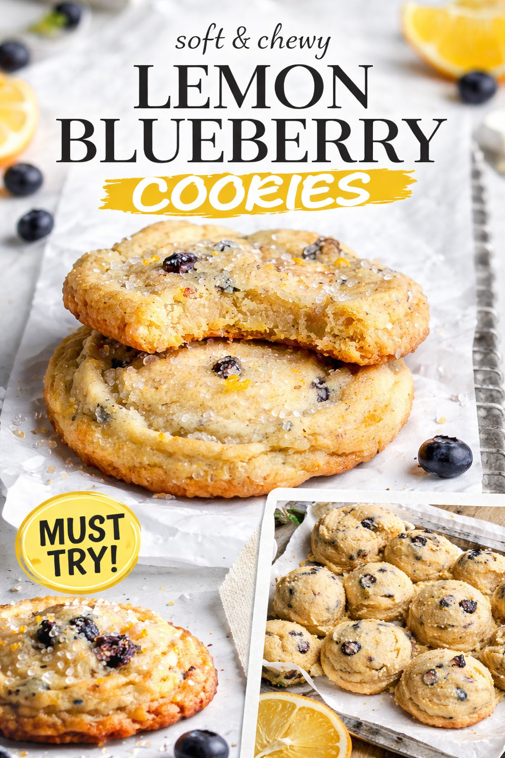 Lemon Blueberry Cookies