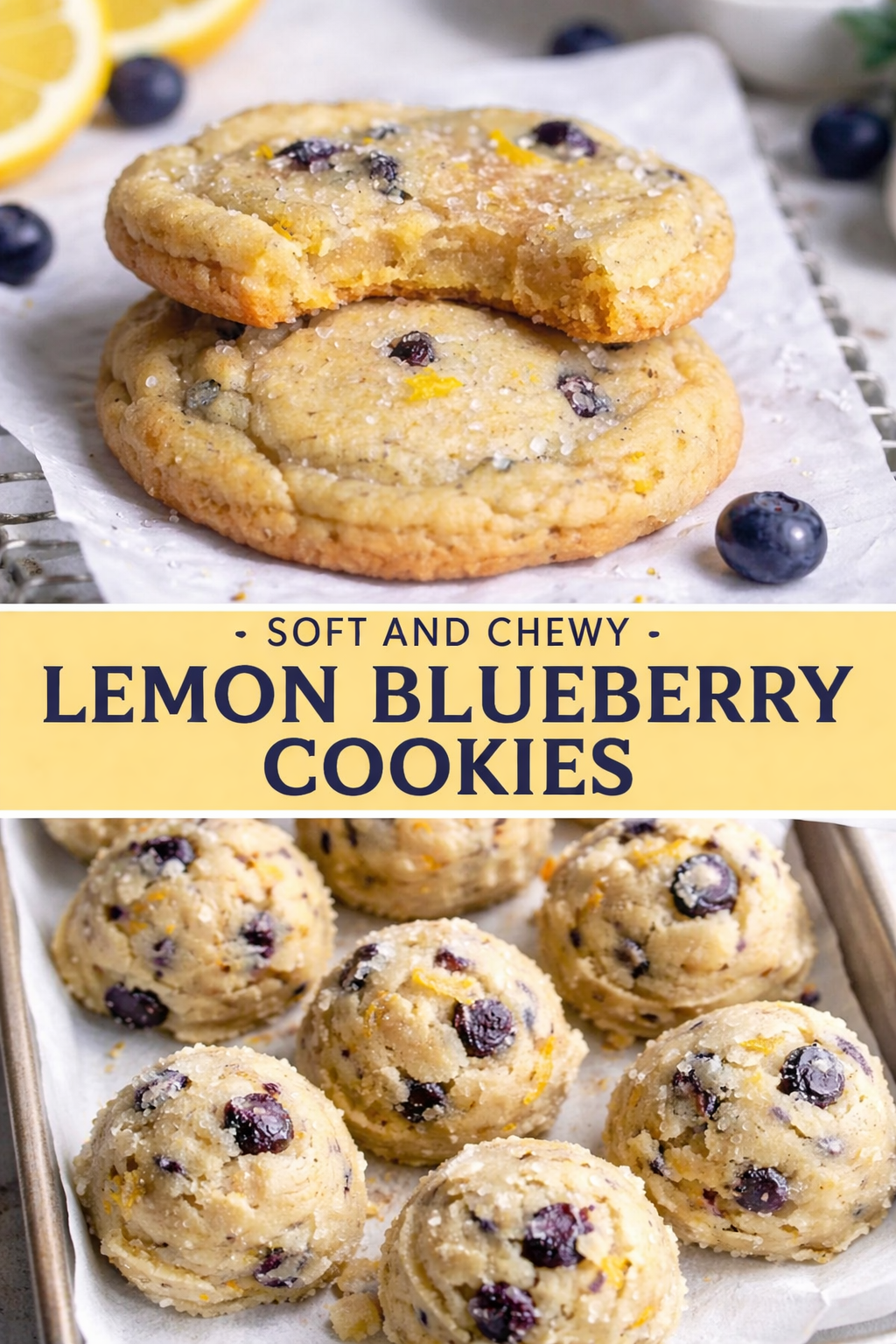 Lemon Blueberry Cookies