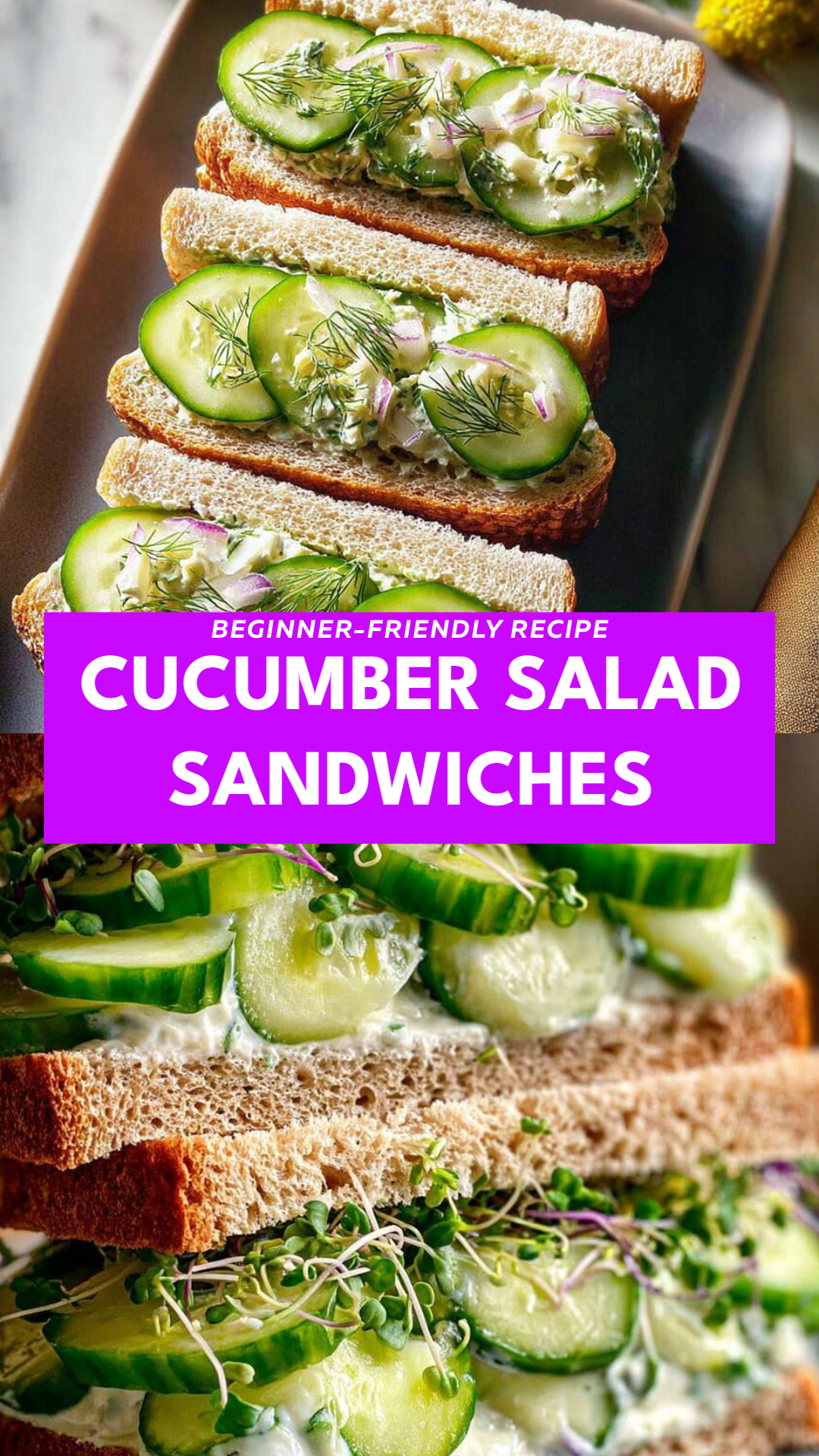 Cucumber Salad Sandwiches