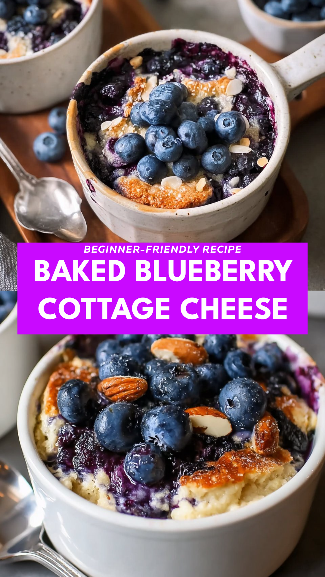 Baked Blueberry Cottage Cheese