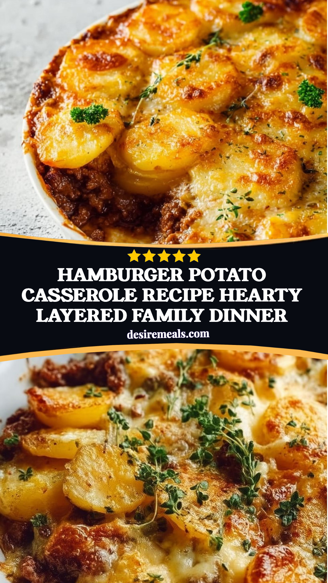 Hamburger Potato Casserole Recipe Hearty Layered Family Dinner