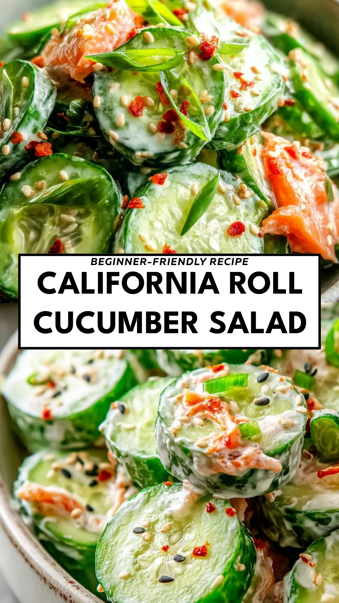 California Roll Cucumber Salad