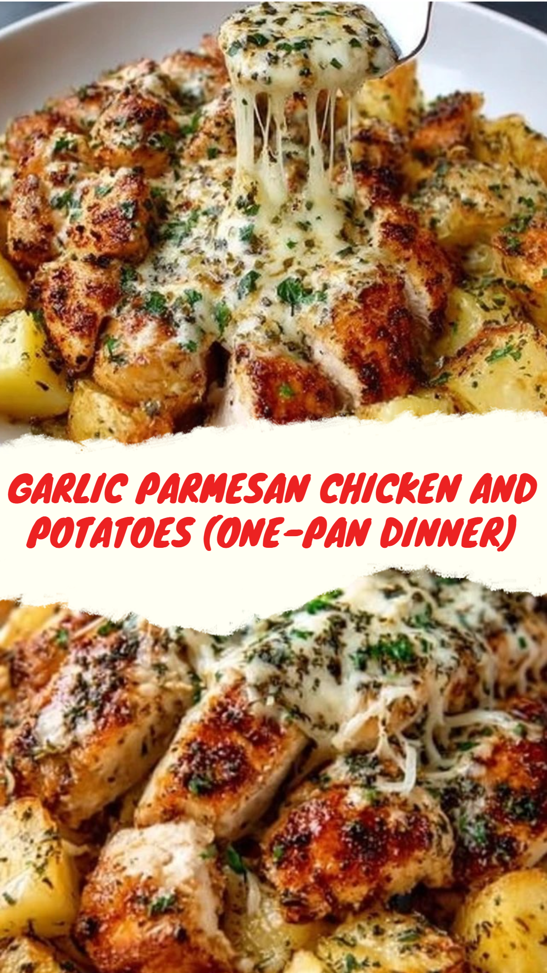 Garlic Parmesan Chicken and Potatoes (One-Pan Dinner)